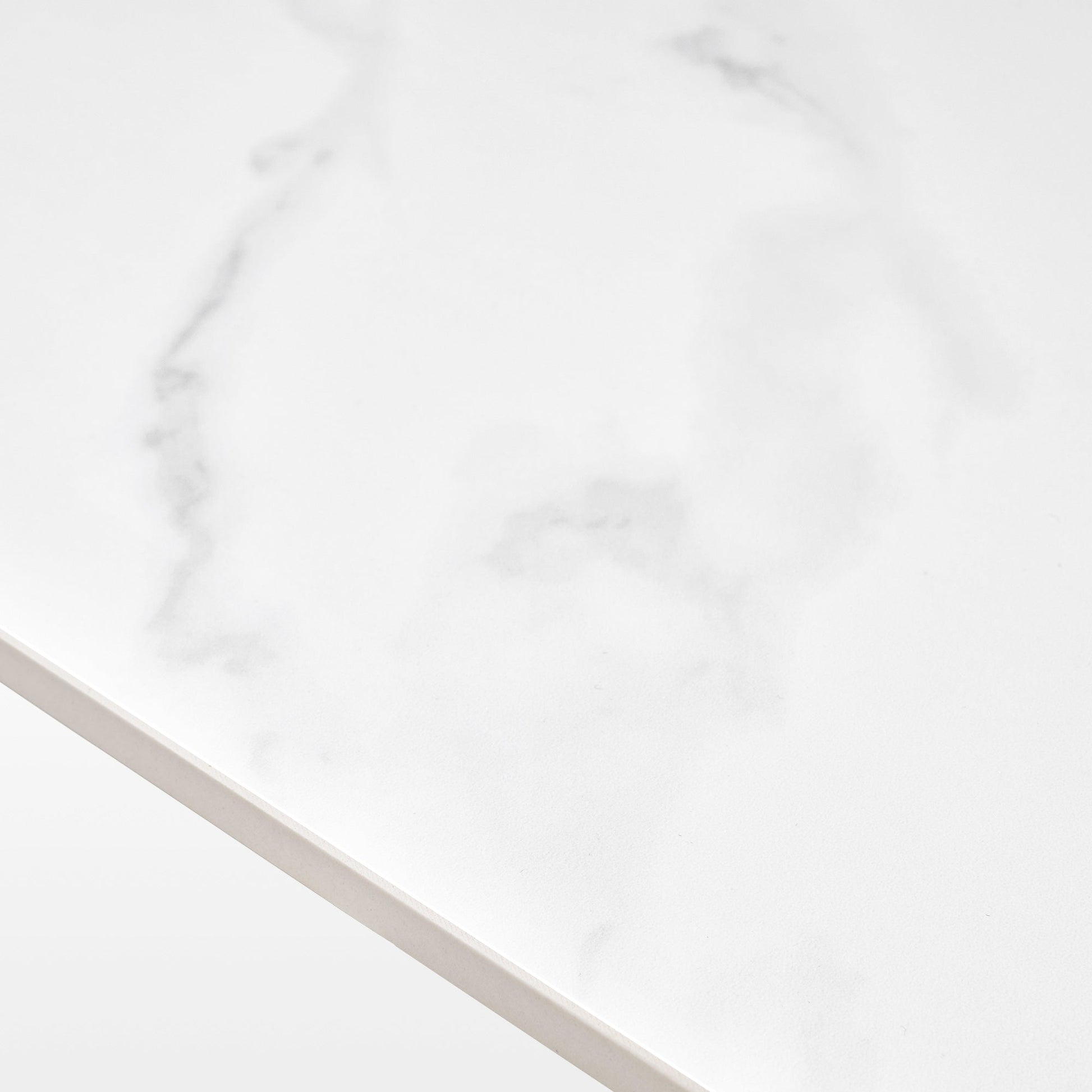 102" Extendable Dining Table with Slate Tabletop, White