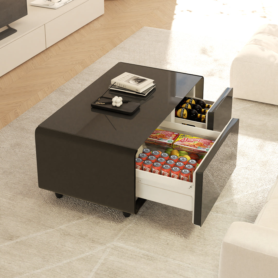 41" Smart Coffee Table with Fridge