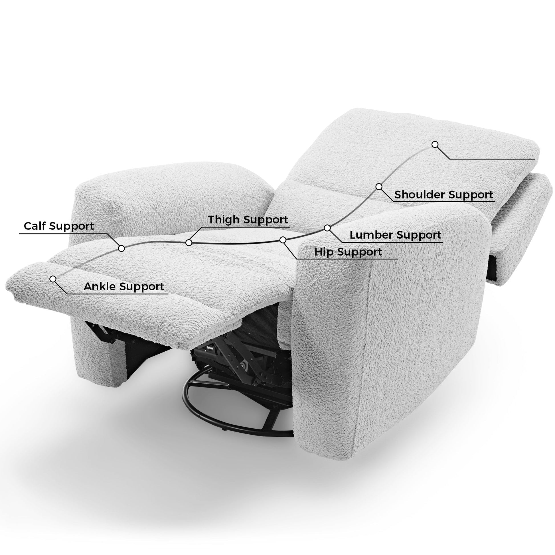 Mona, Electric Rocking Swivel Recliner
