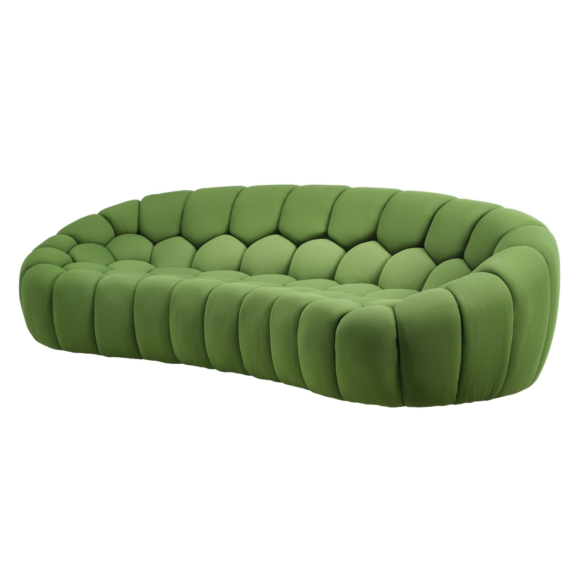 Luca, Modern 3-Seater Sofa, Green