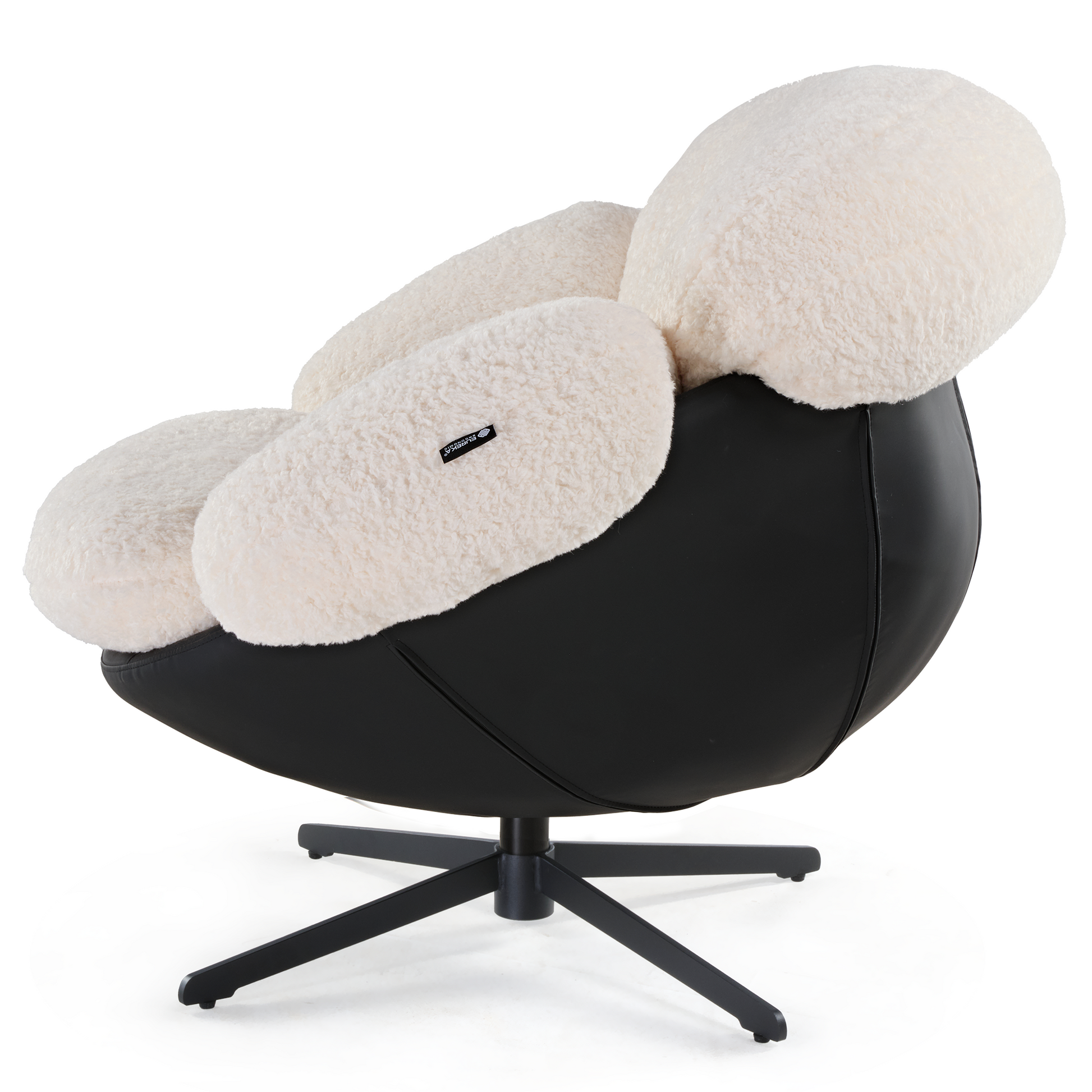 Cara, Modern Lounge Chair, White