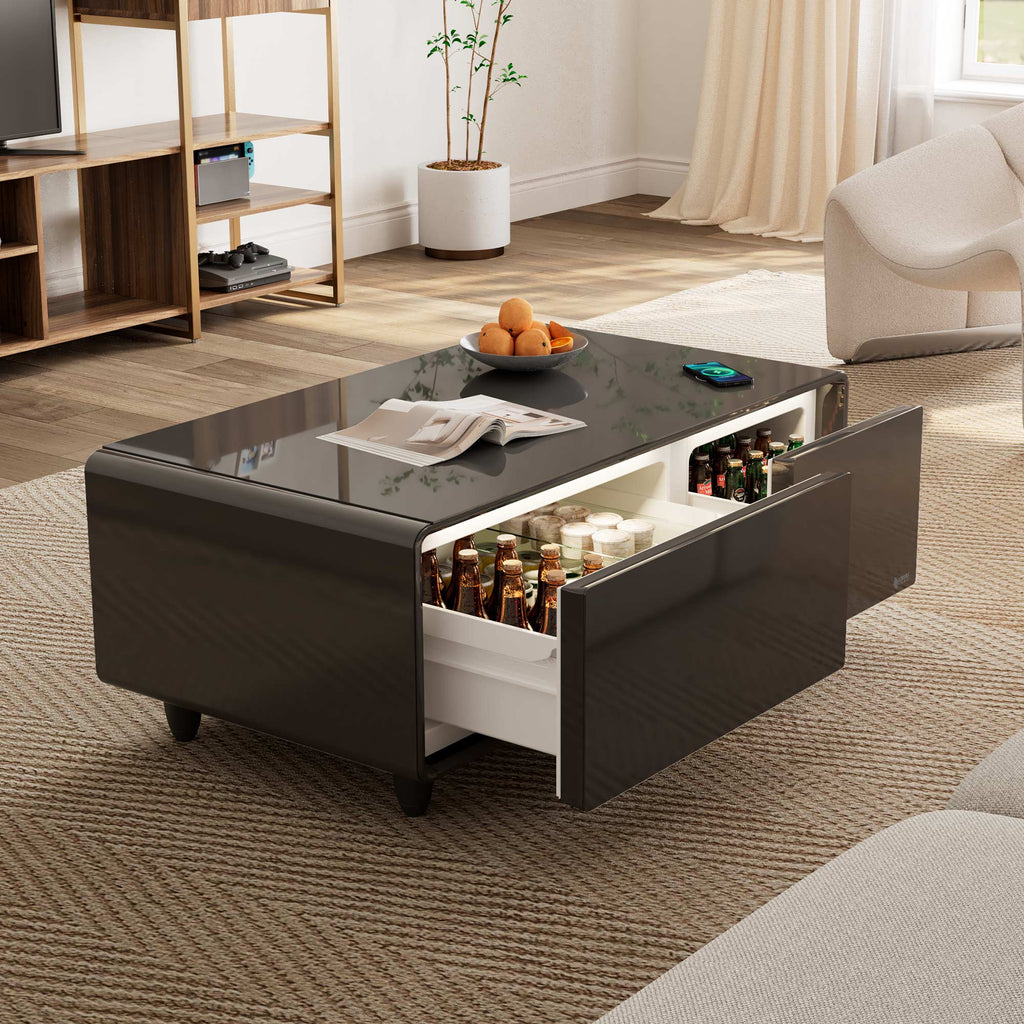 41" Smart Coffee Table with Fridge