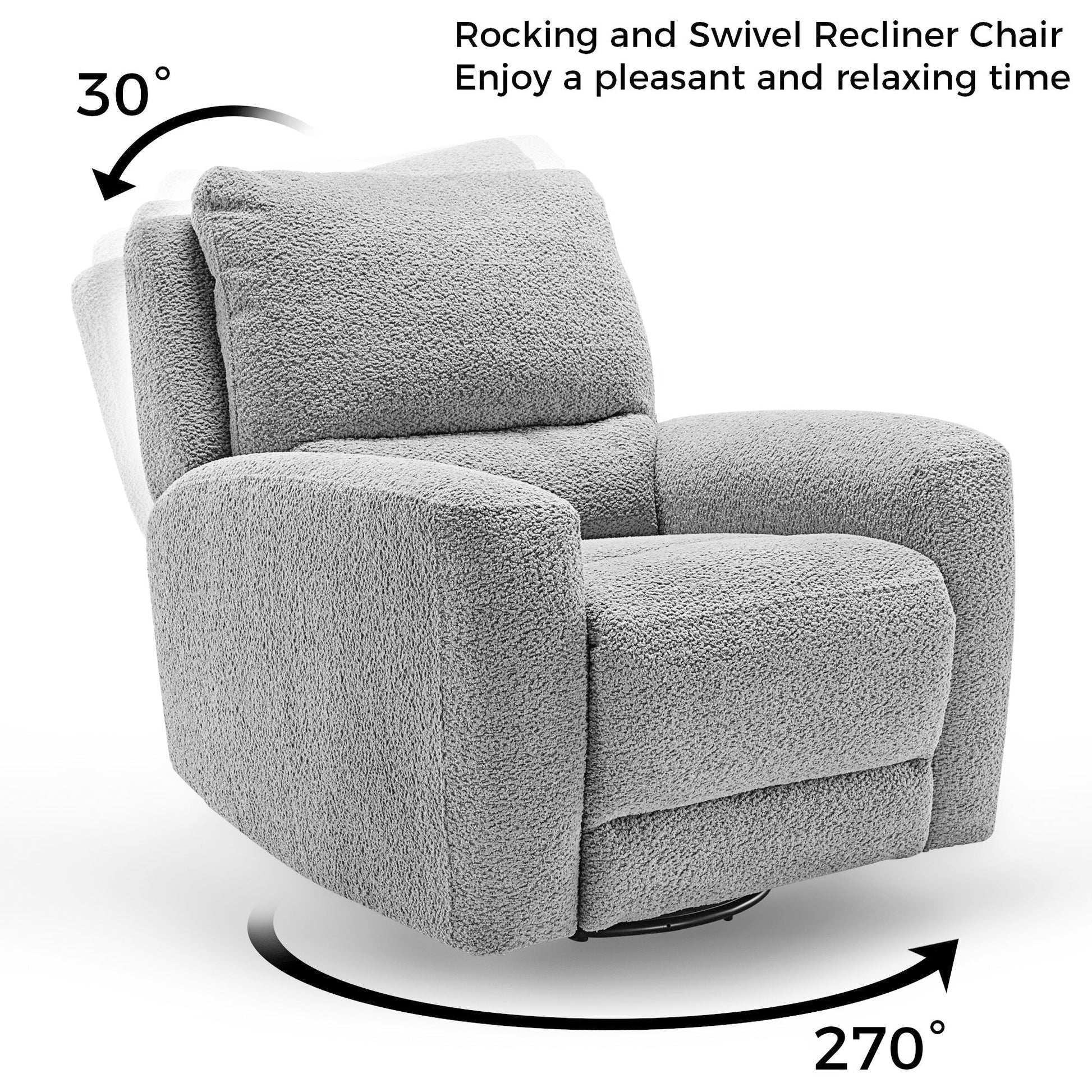 Mona, Electric Rocking Swivel Recliner