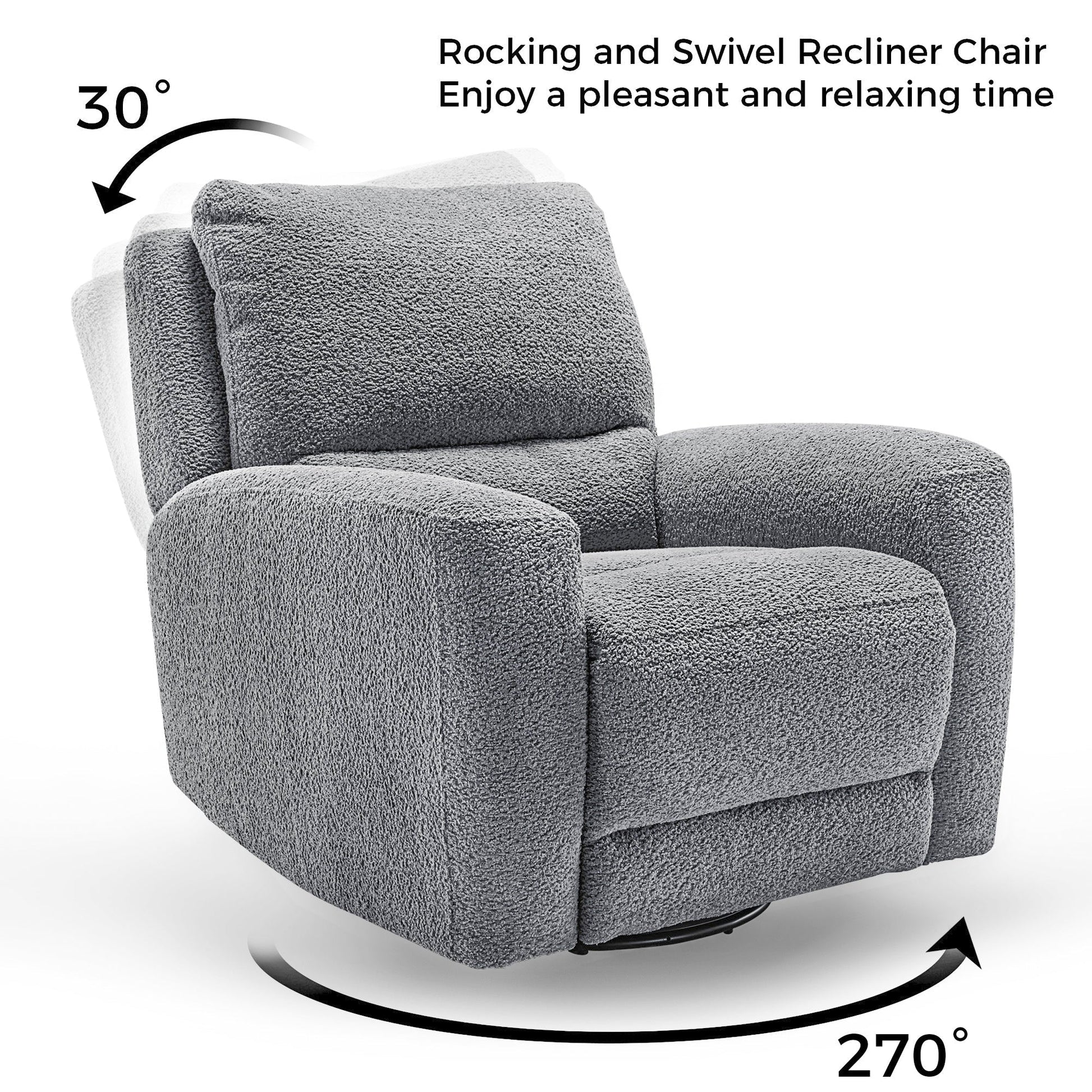 Mona, Electric Rocking Swivel Recliner