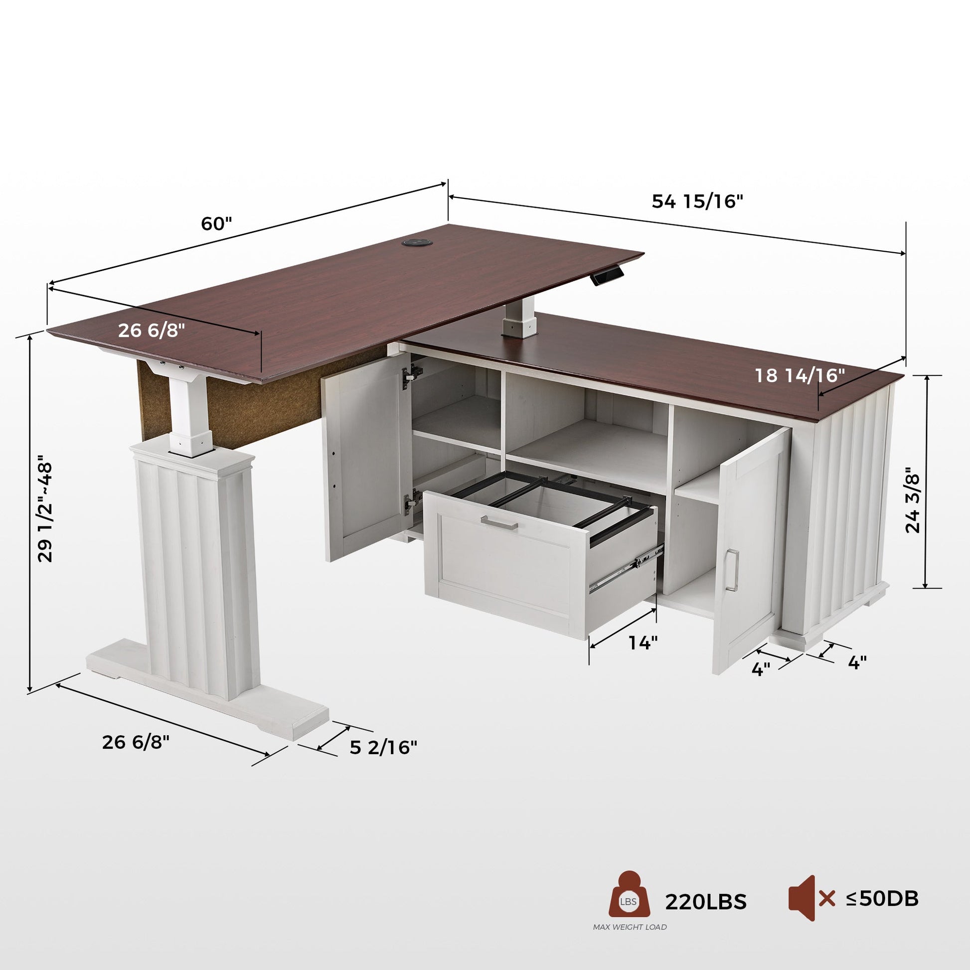 Ark ES, 60x26 Executive Standing Desk
