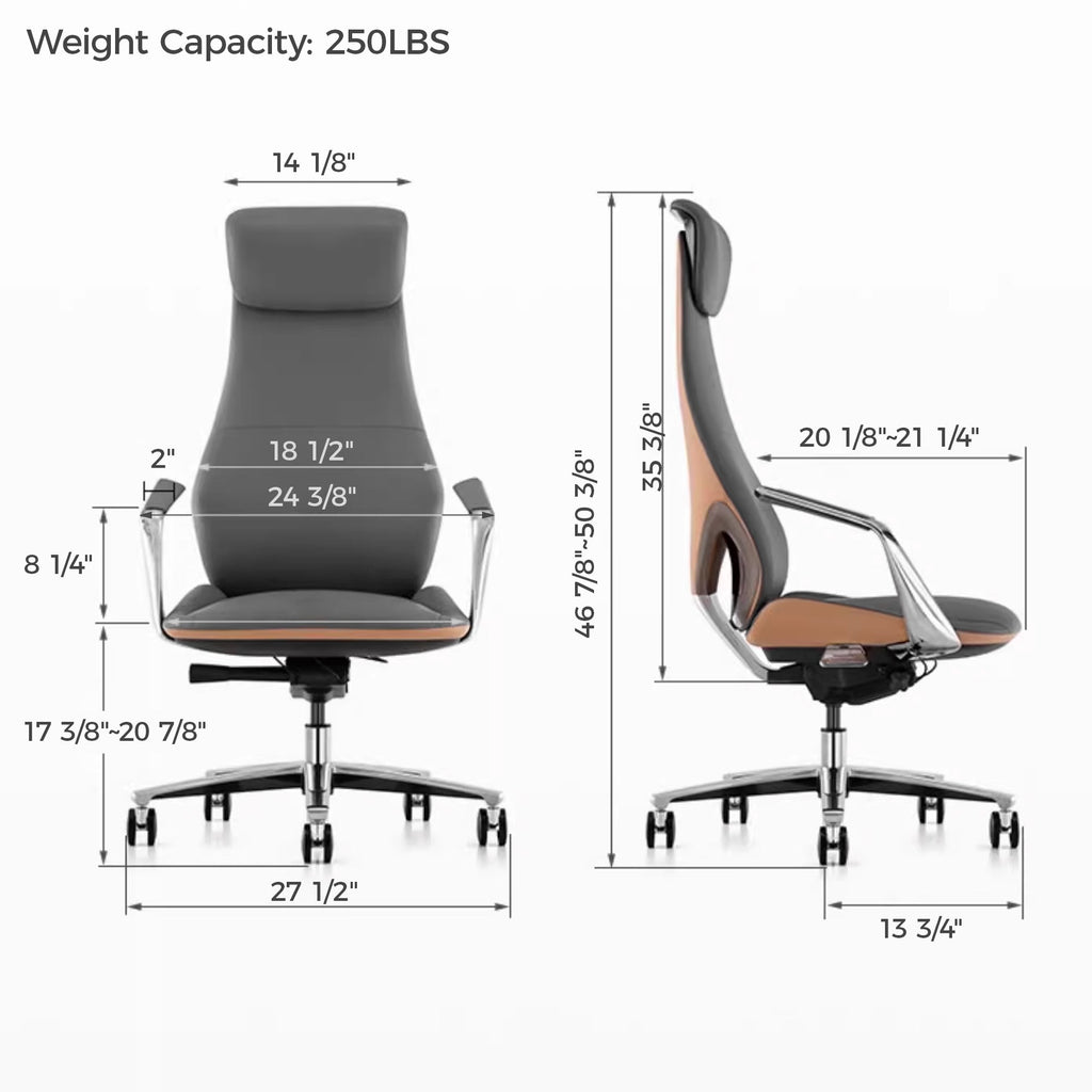 OC22, Genuine Leather Executive Office Chair