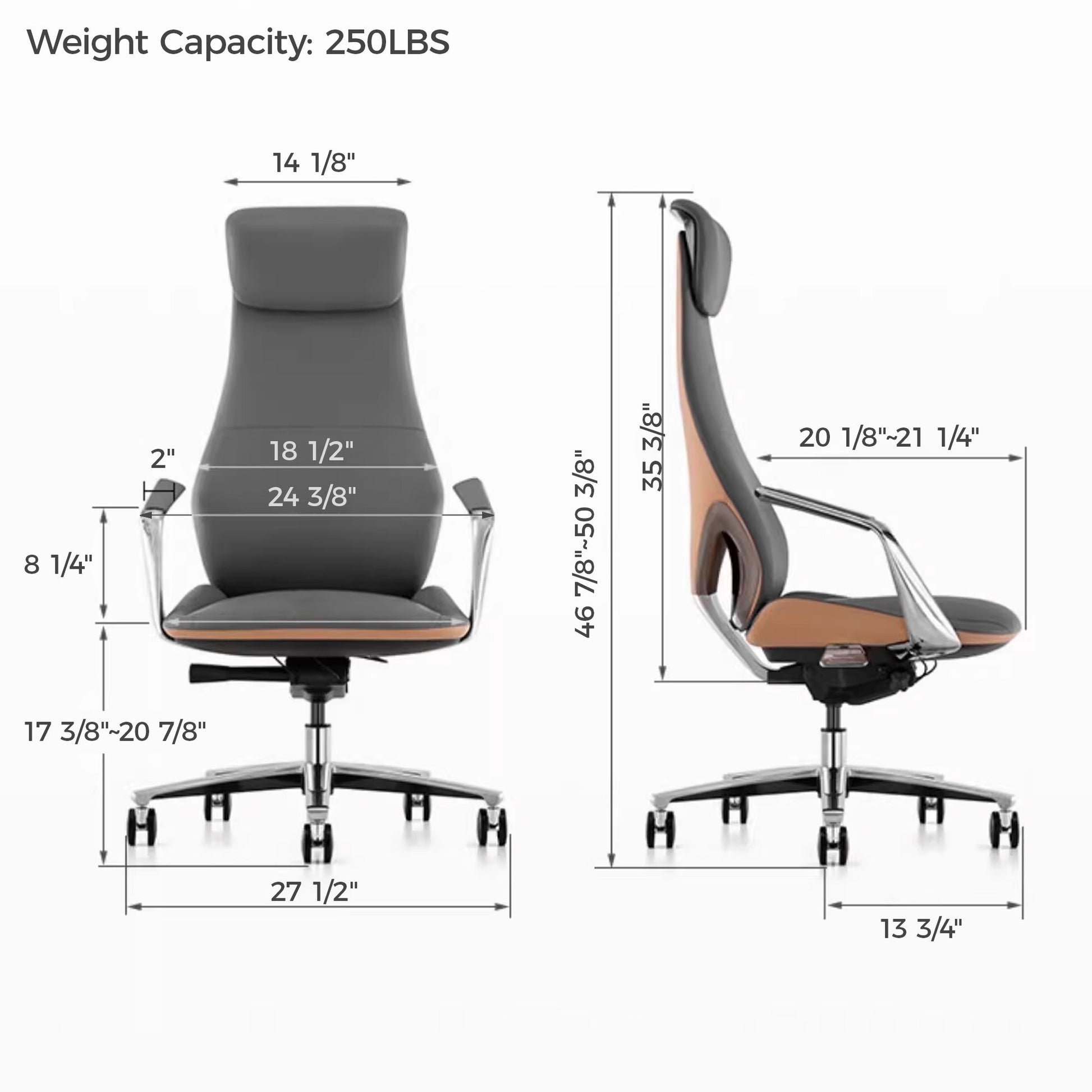 OC22, Genuine Leather Executive Office Chair