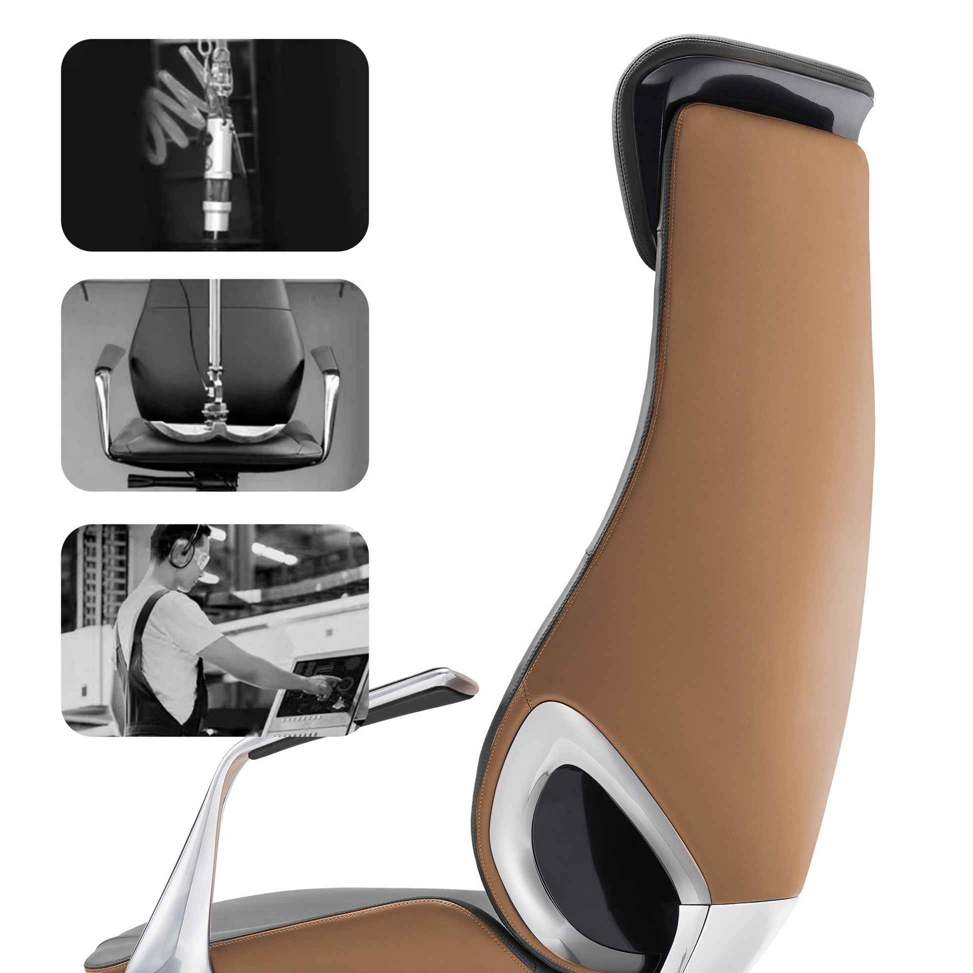 OC22, Genuine Leather Executive Office Chair