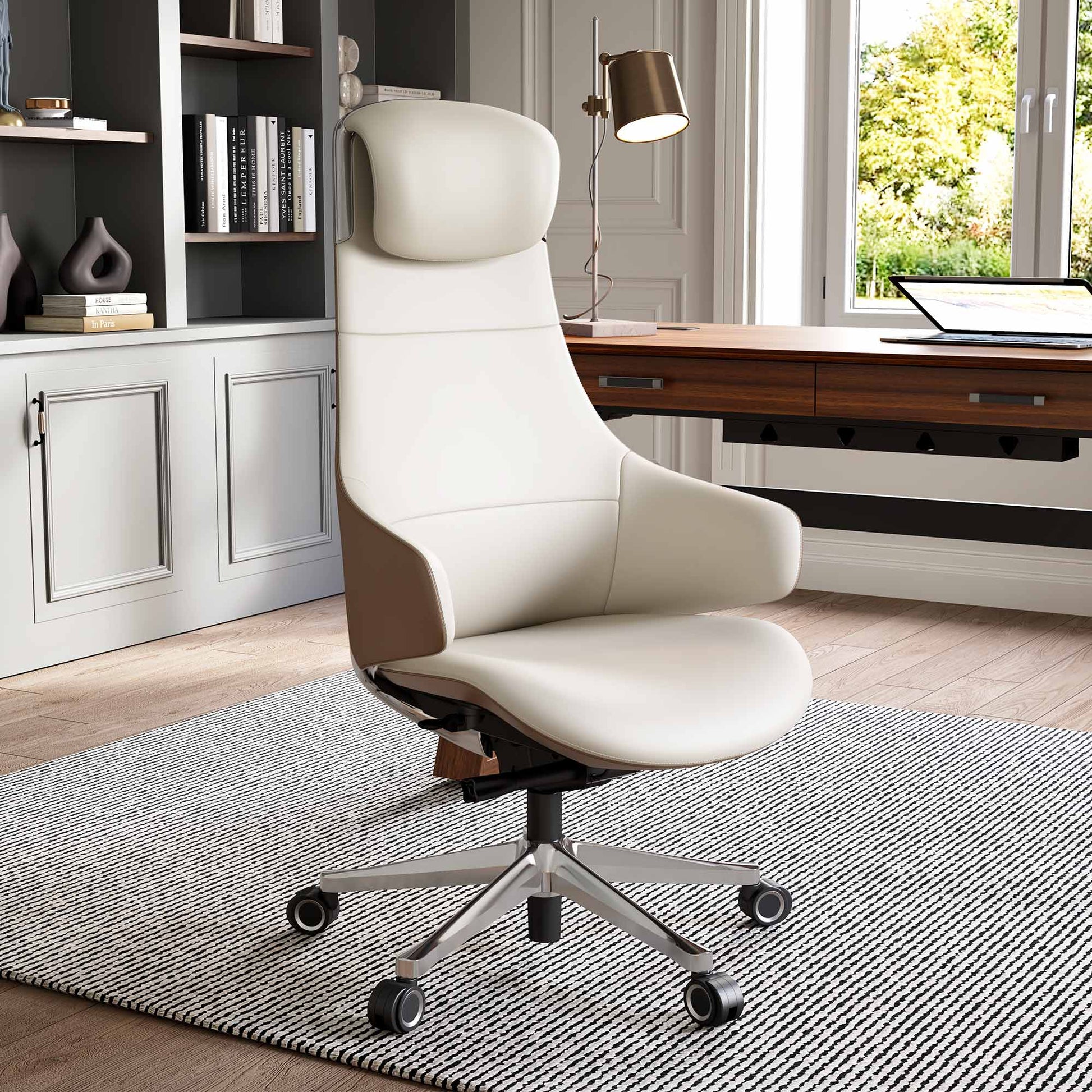 OC28, Genuine Leather Executive Office Chair
