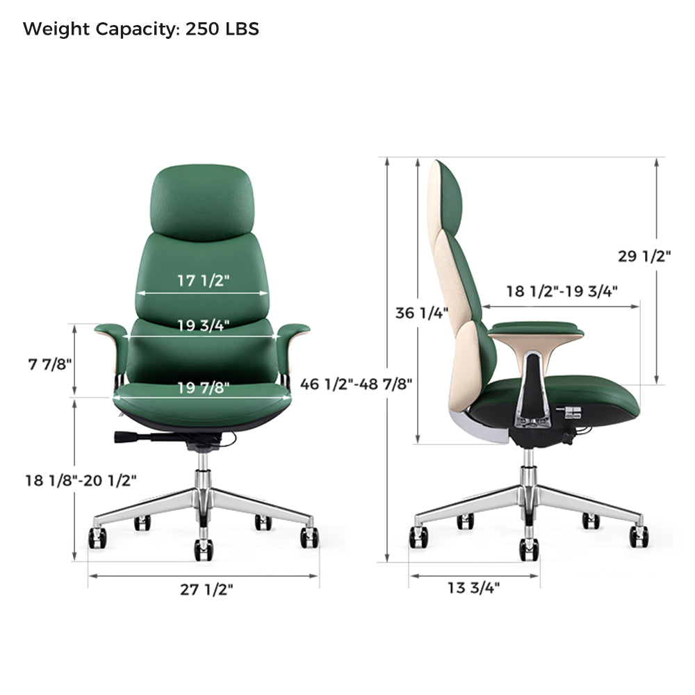 Serene Pro,Genuine Leather Executive Office Chair