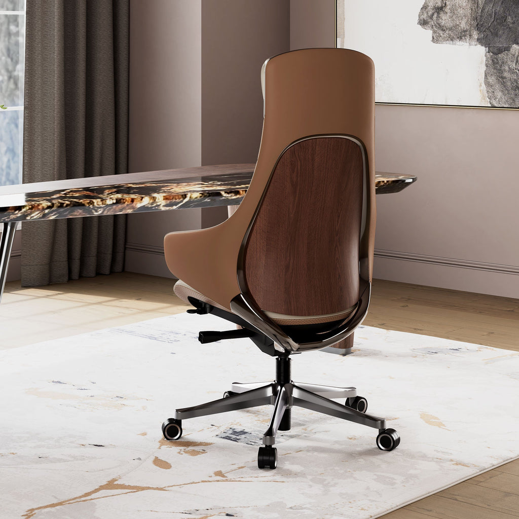 OC28, Genuine Leather Executive Office Chair