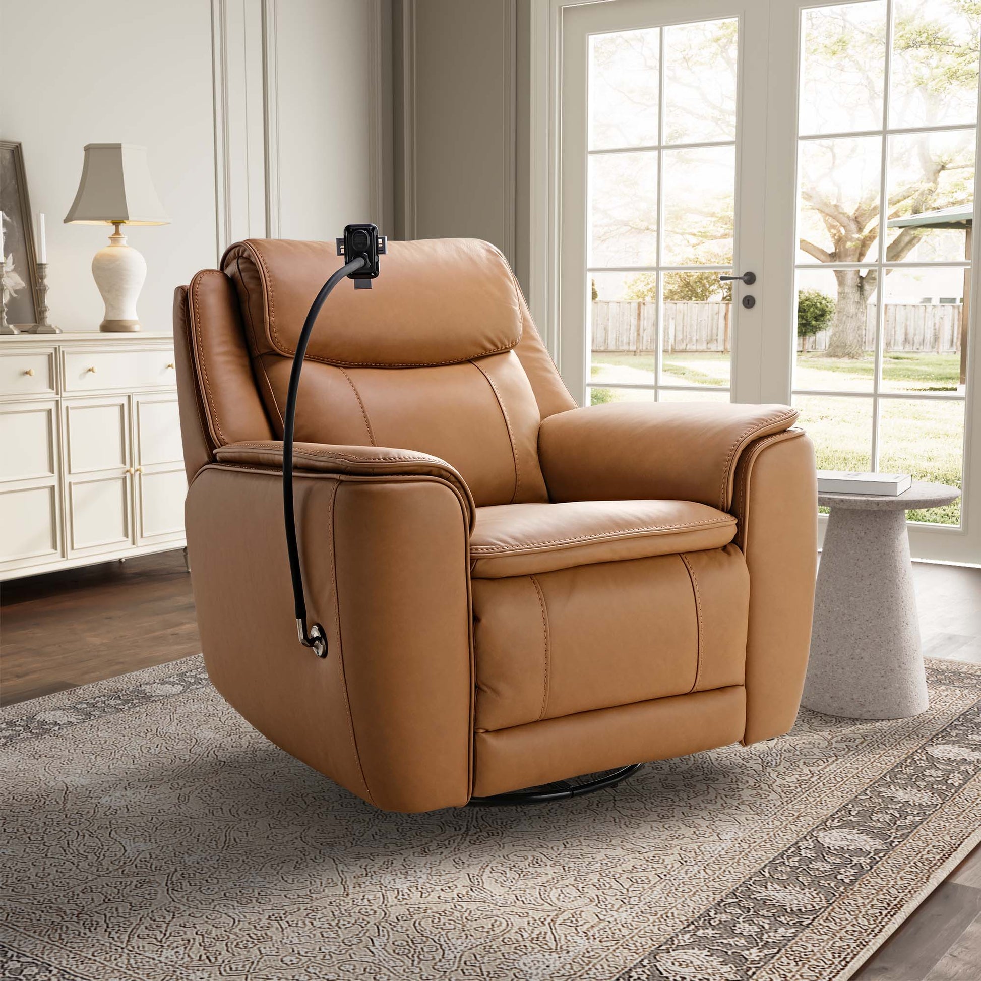 Carter, Electric Rocking Swivel Recliner Chair