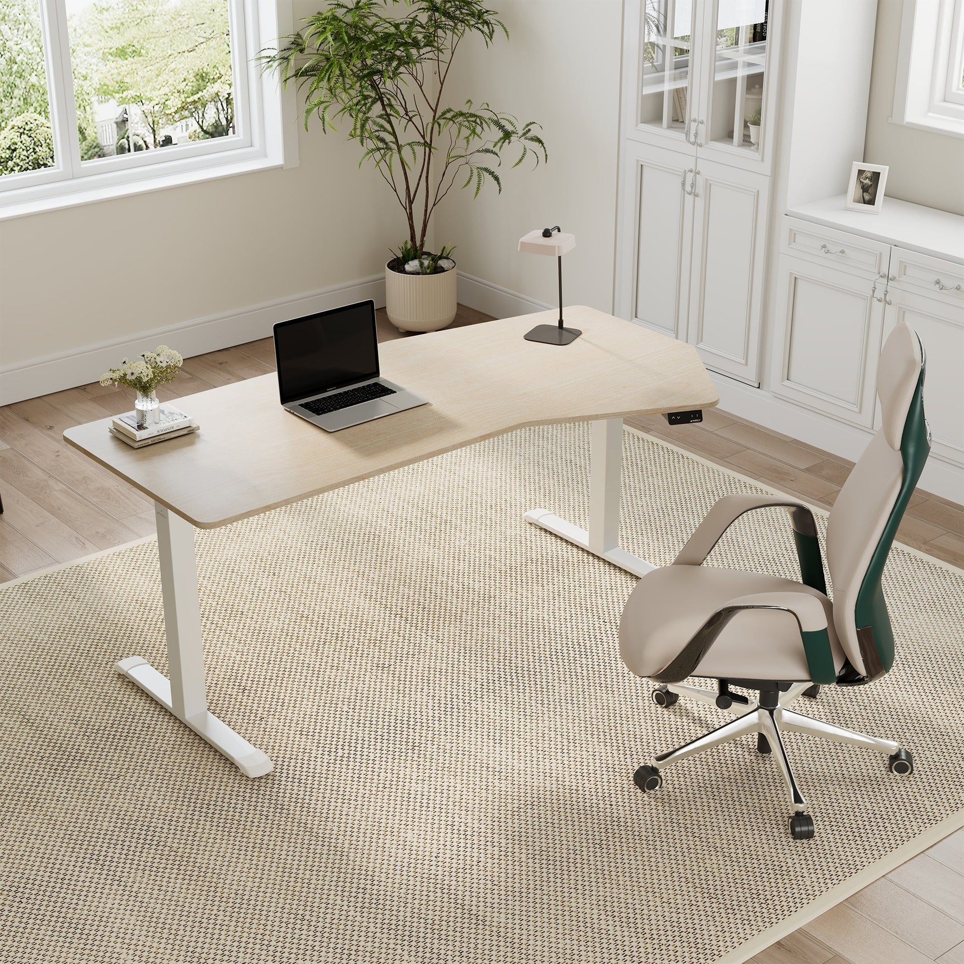 70x29 Unique Shape Office Standing Desk