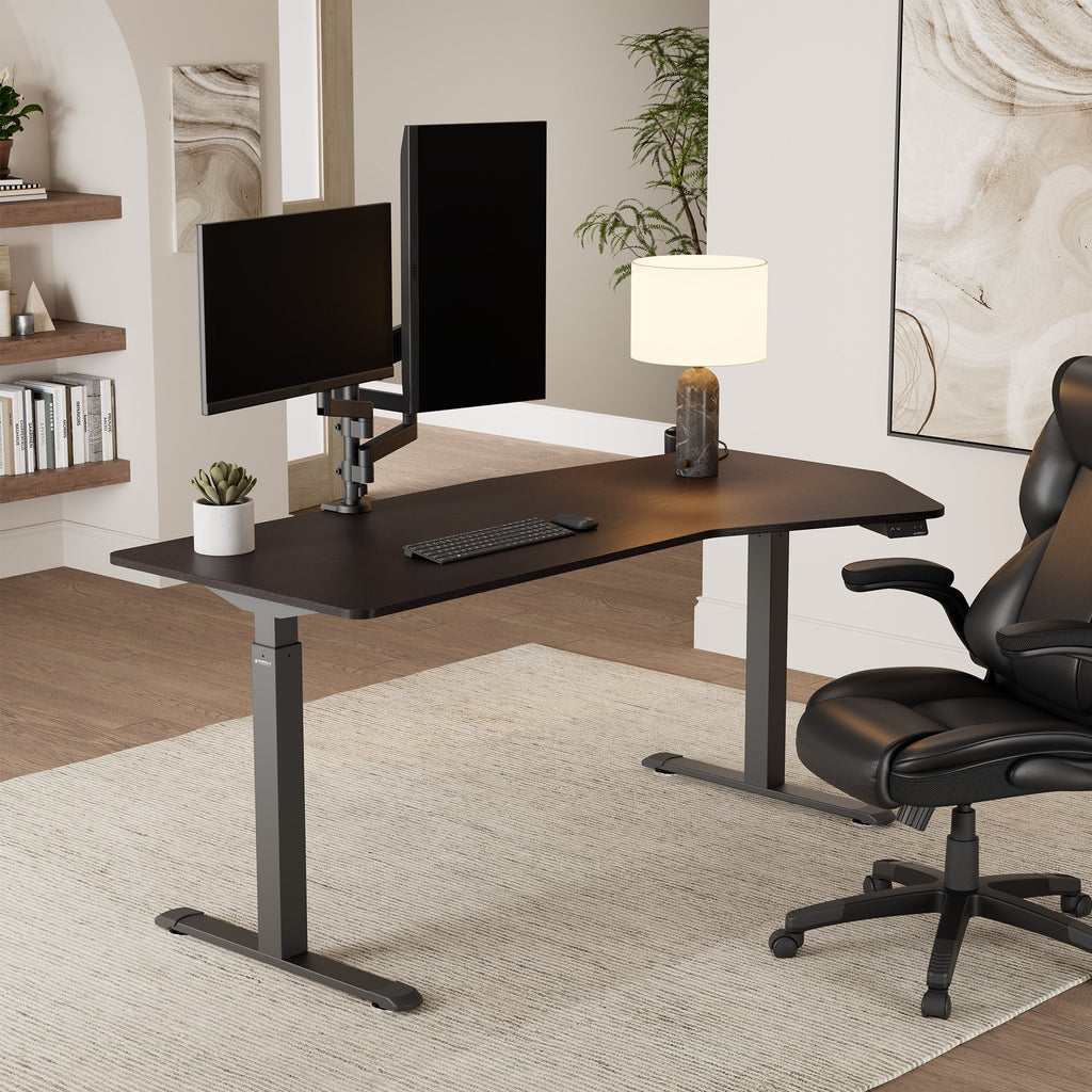 70x29 Unique Shape Office Standing Desk