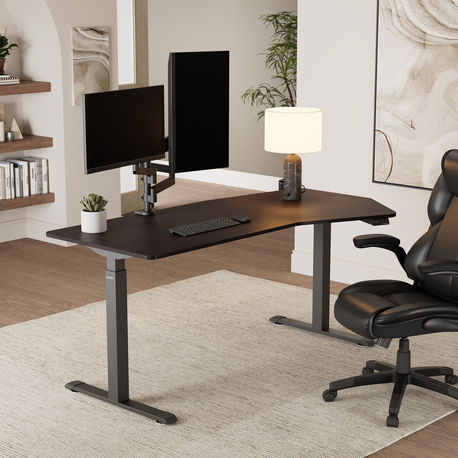 70x29 Unique Shape Office Standing Desk