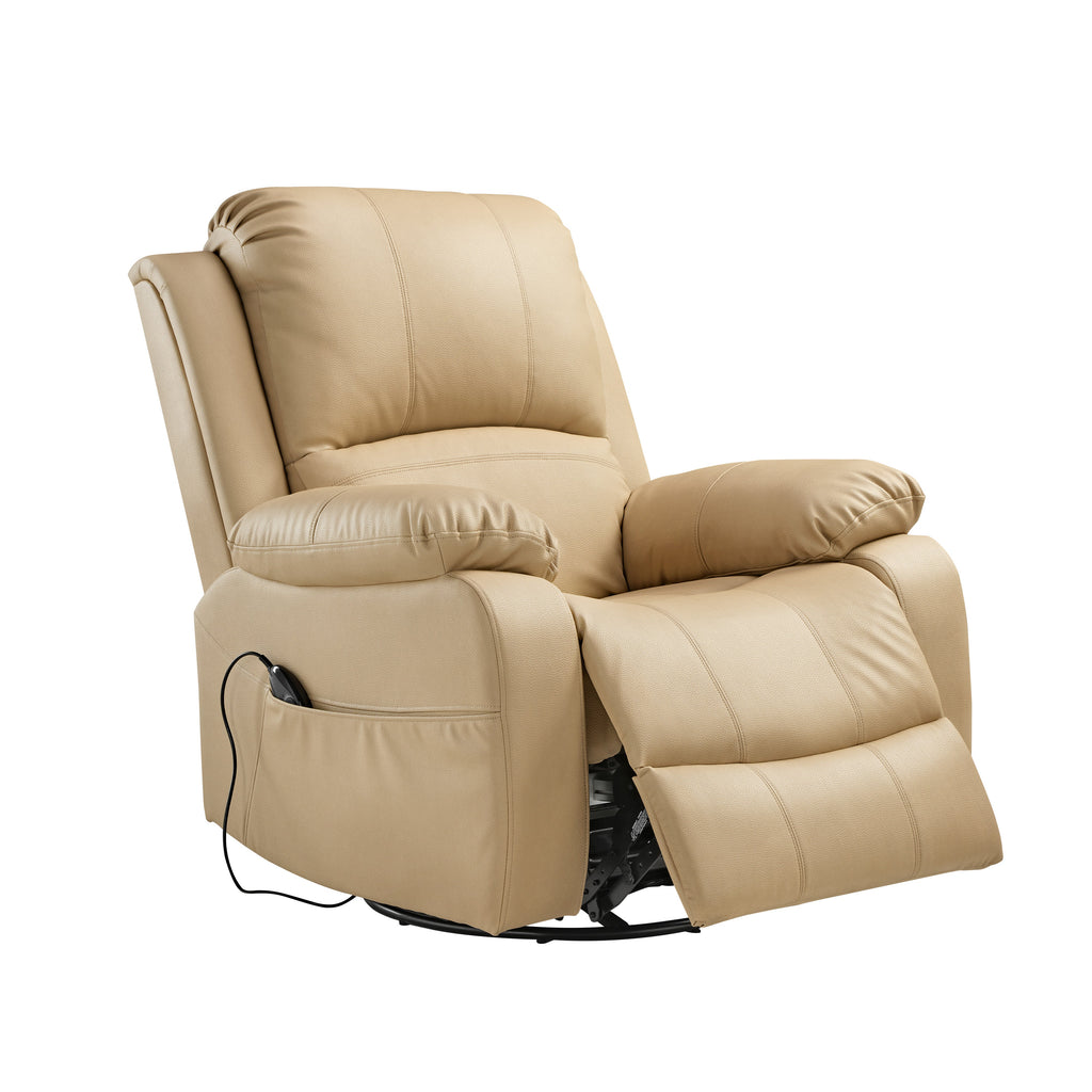 BRONZE BEIGE PRO,Electric Recliner Chair Rocking Swivel Single