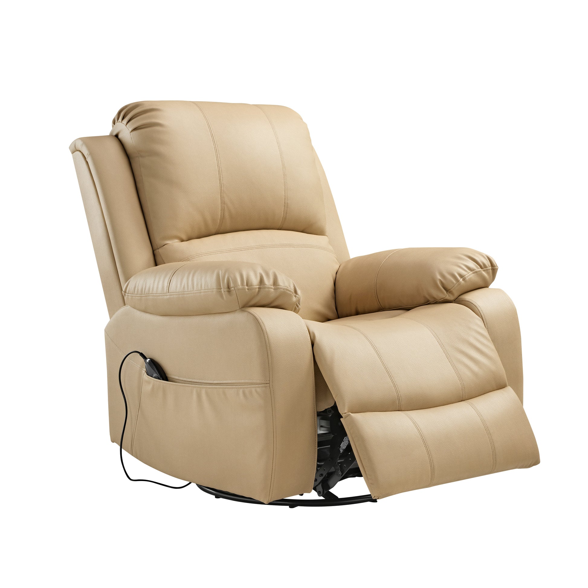 BRONZE BEIGE PRO,Electric Recliner Chair Rocking Swivel Single