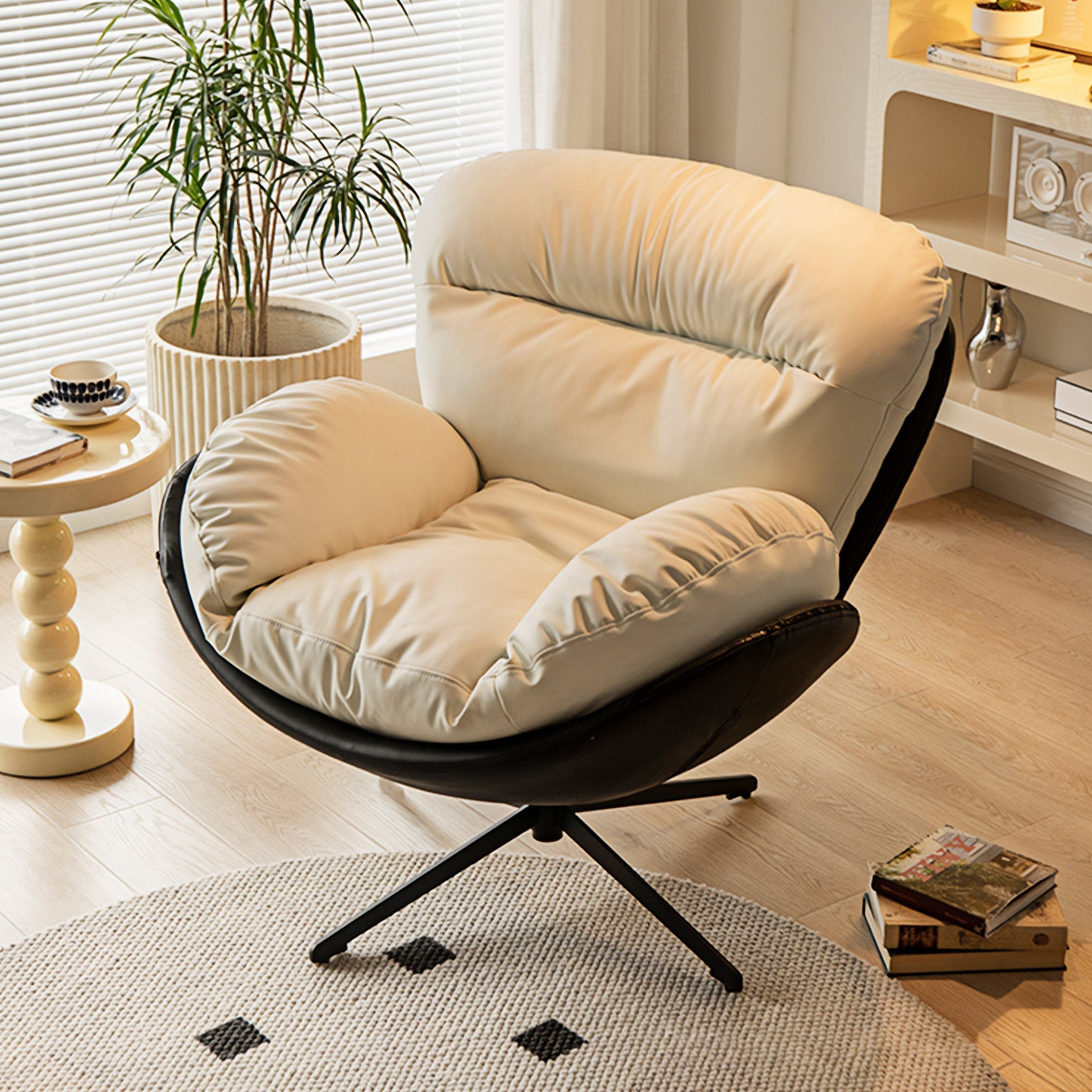 Alexia, Swivel Lounge Chair, Gray