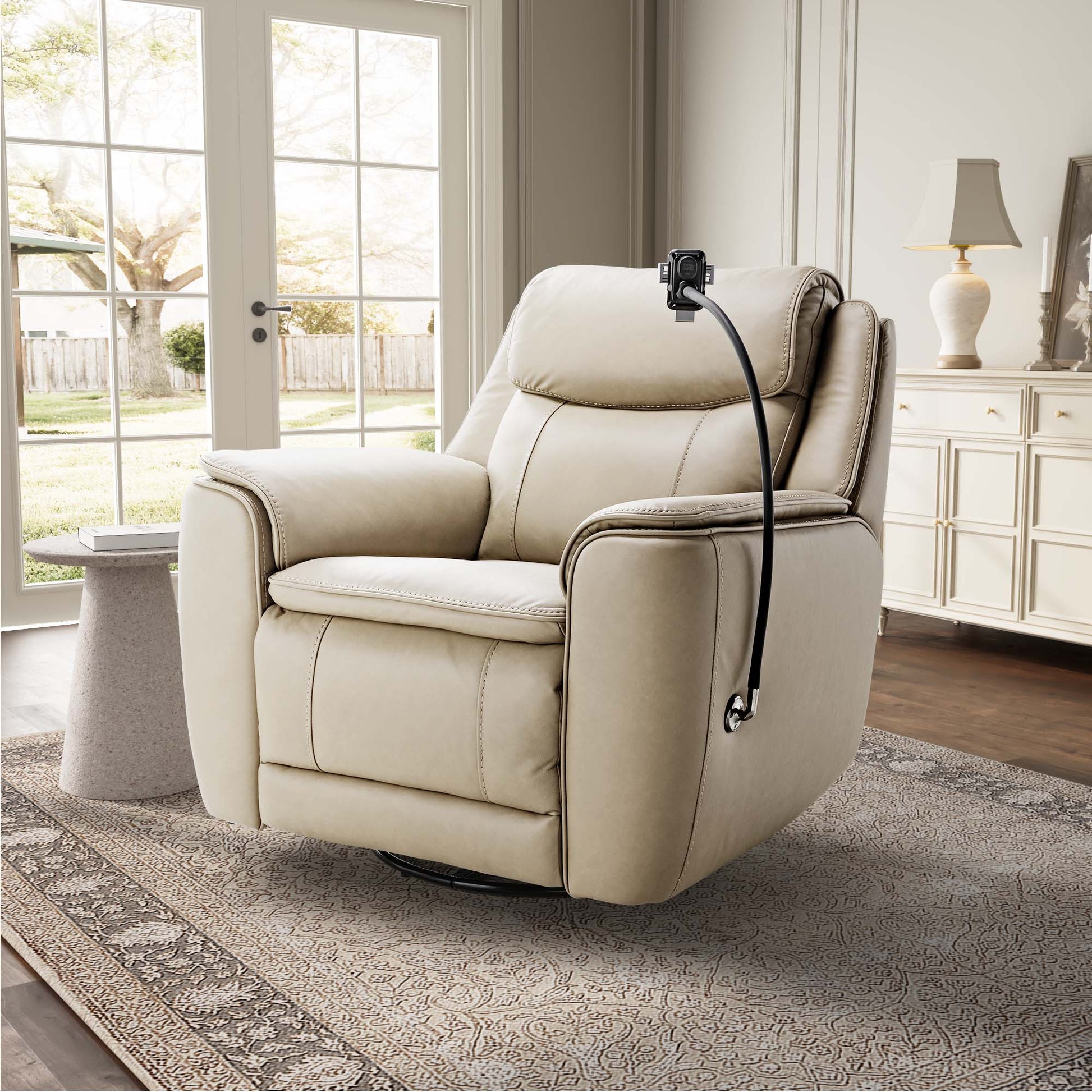 Carter, Electric Rocking Swivel Recliner Chair