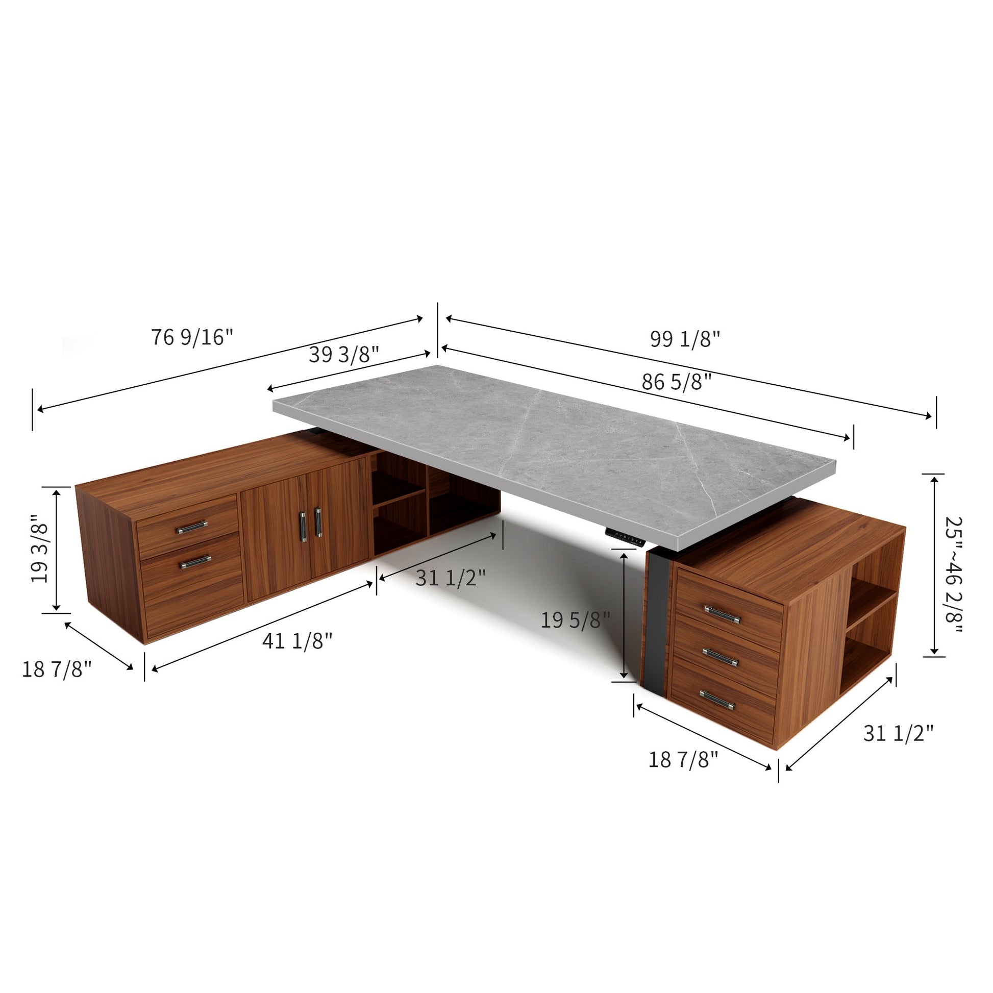 Zen, 86x39 Executive Standing Desk