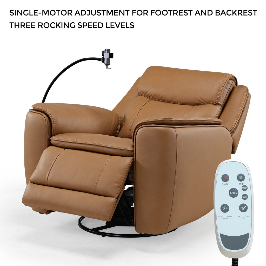Carter, Electric Rocking Swivel Recliner Chair
