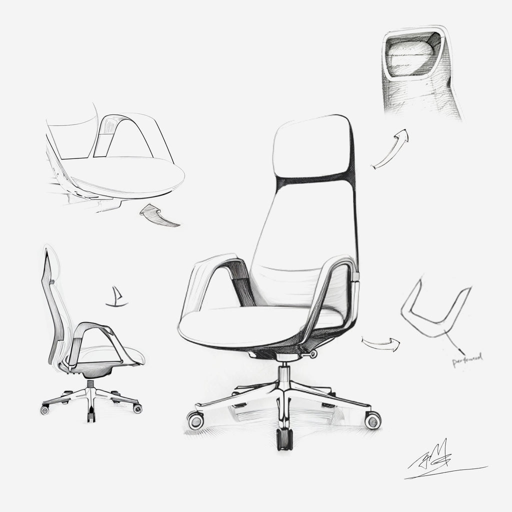 SERENE, Napa Leather Executive Office Chair