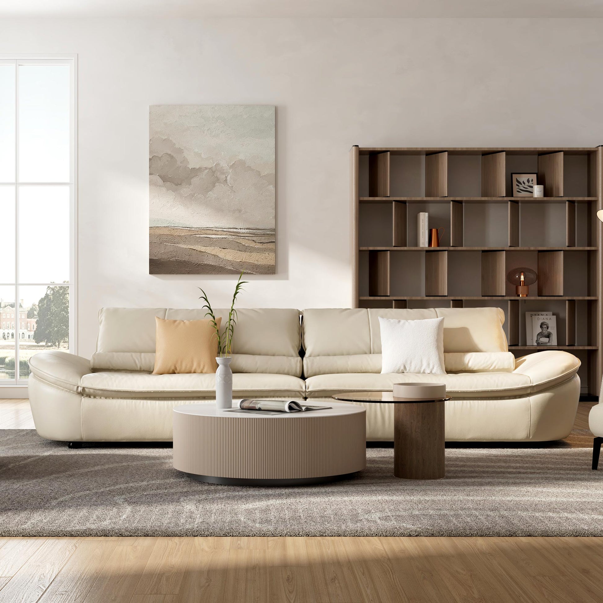 BELLA ,Genuine Napa leather Sectional Sofa