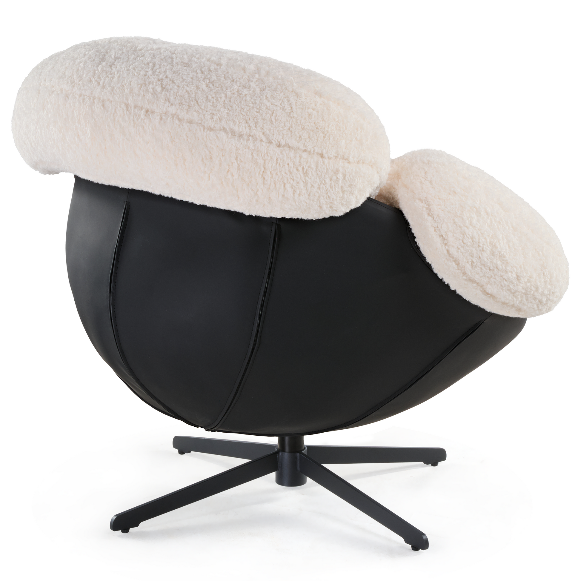Cara, Modern Lounge Chair, White