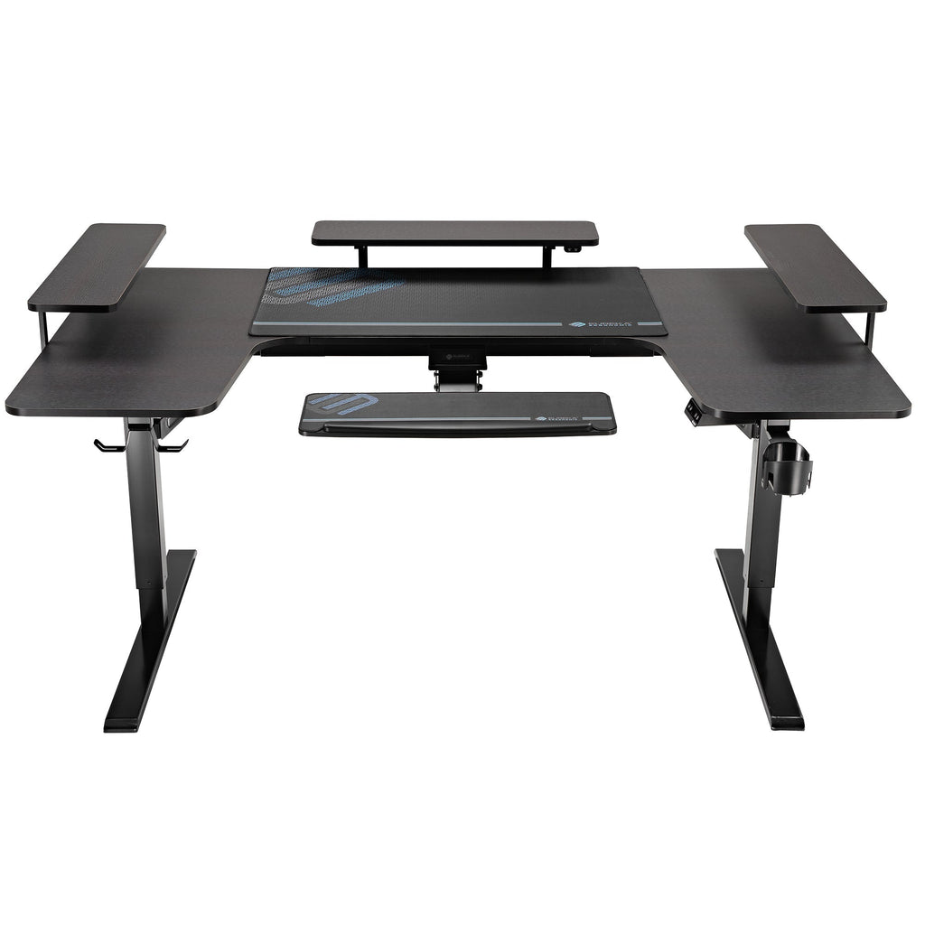 74x23 U-Shaped Standing Desk with Accessories Set