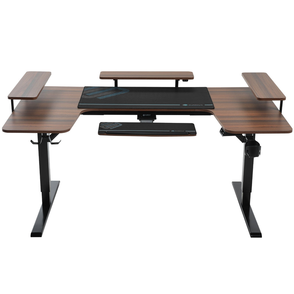 74x23 U-Shaped Standing Desk with Accessories Set