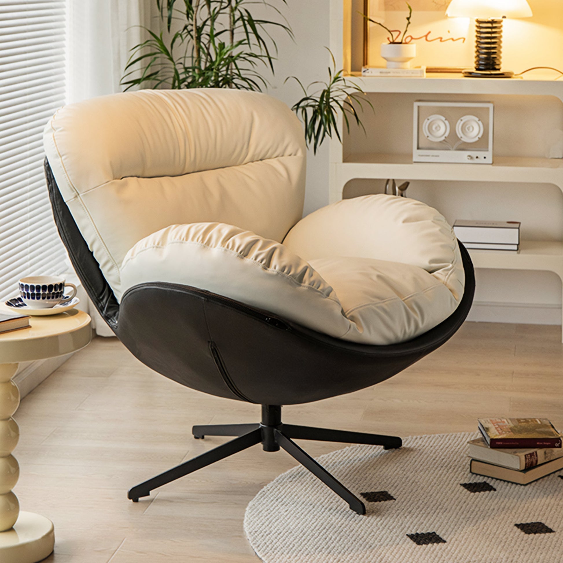 Alexia, Swivel Lounge Chair, Gray
