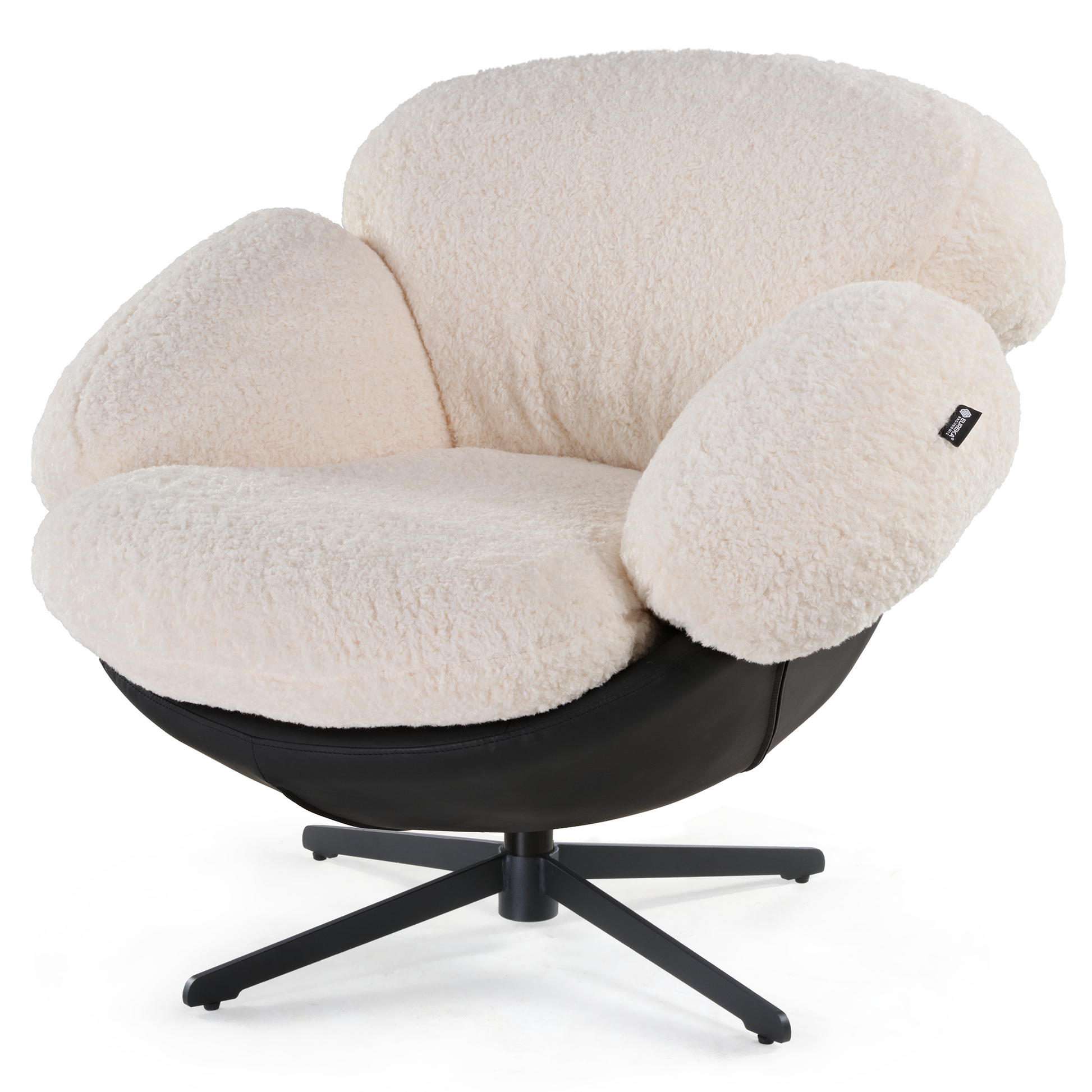 Cara, Modern Lounge Chair, White