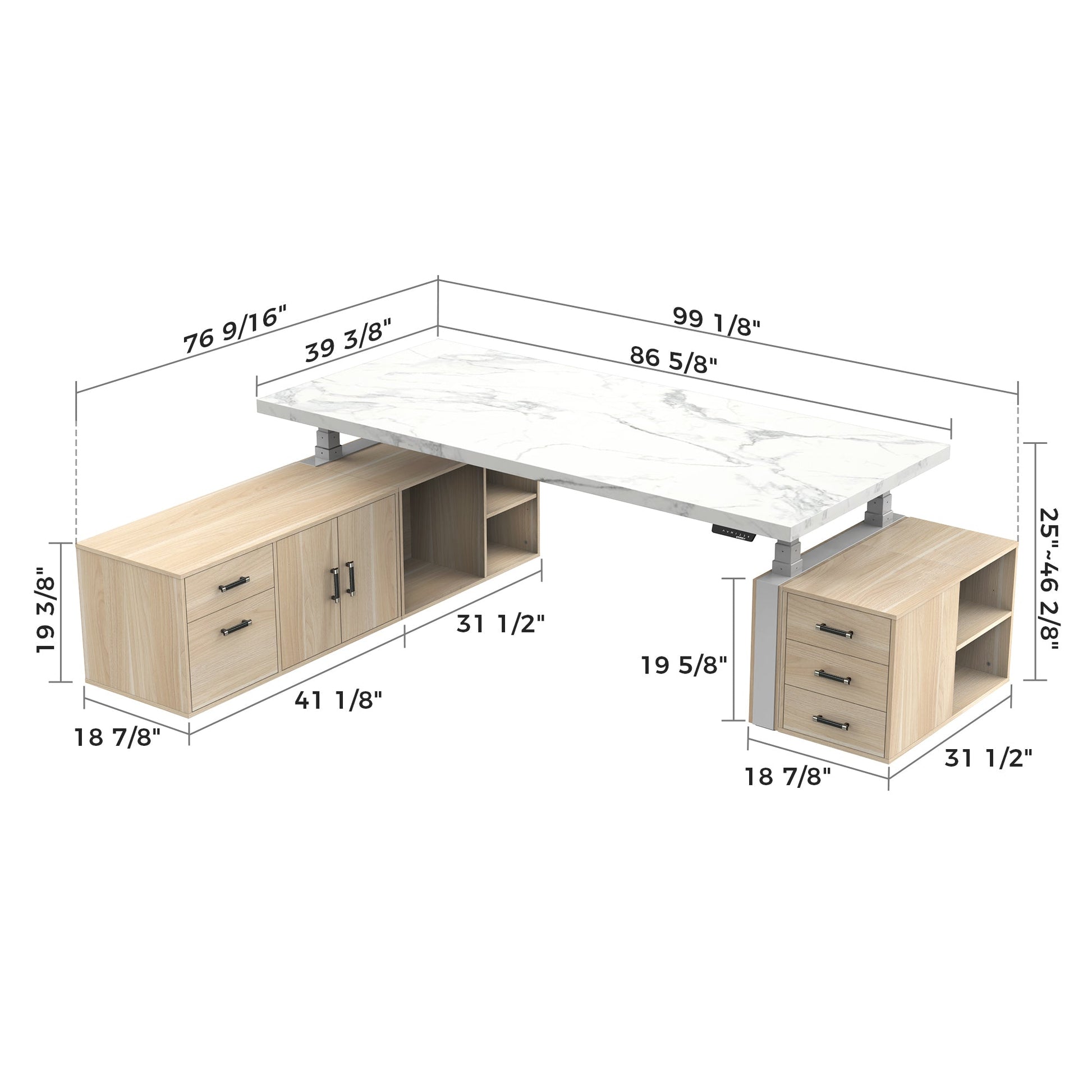 Zen, 86x39 Executive Standing Desk