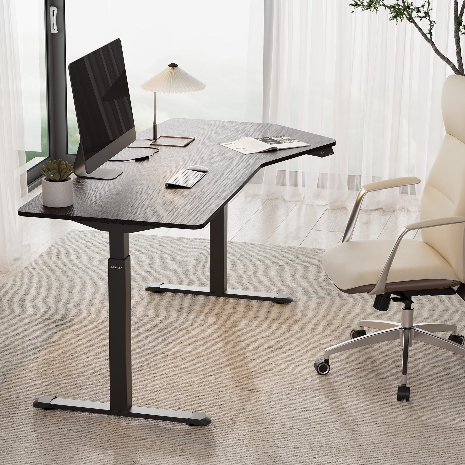 70x29 Unique Shape Office Standing Desk
