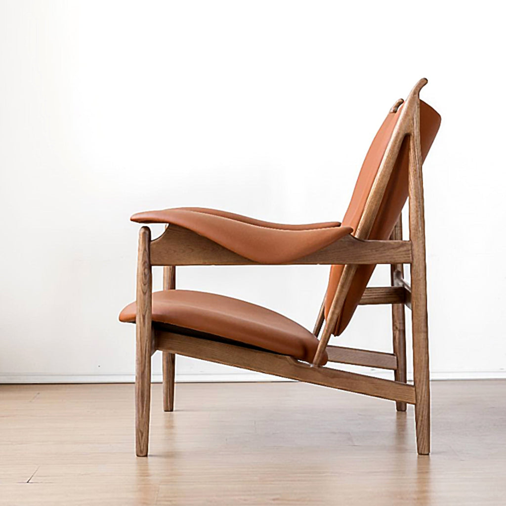 Dakota, Microfiber Leather Comfort Lounge Chair, Brown
