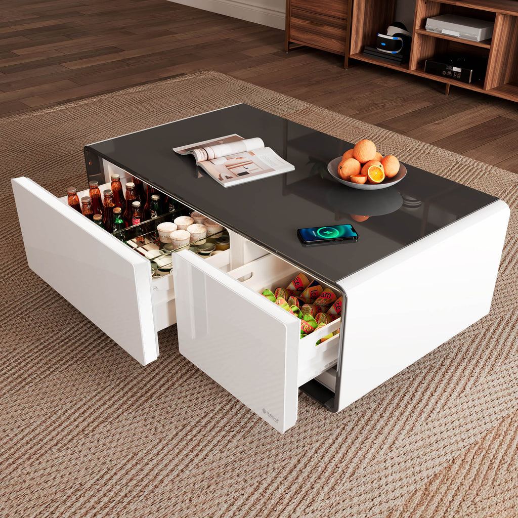 41" Smart Coffee Table with Fridge