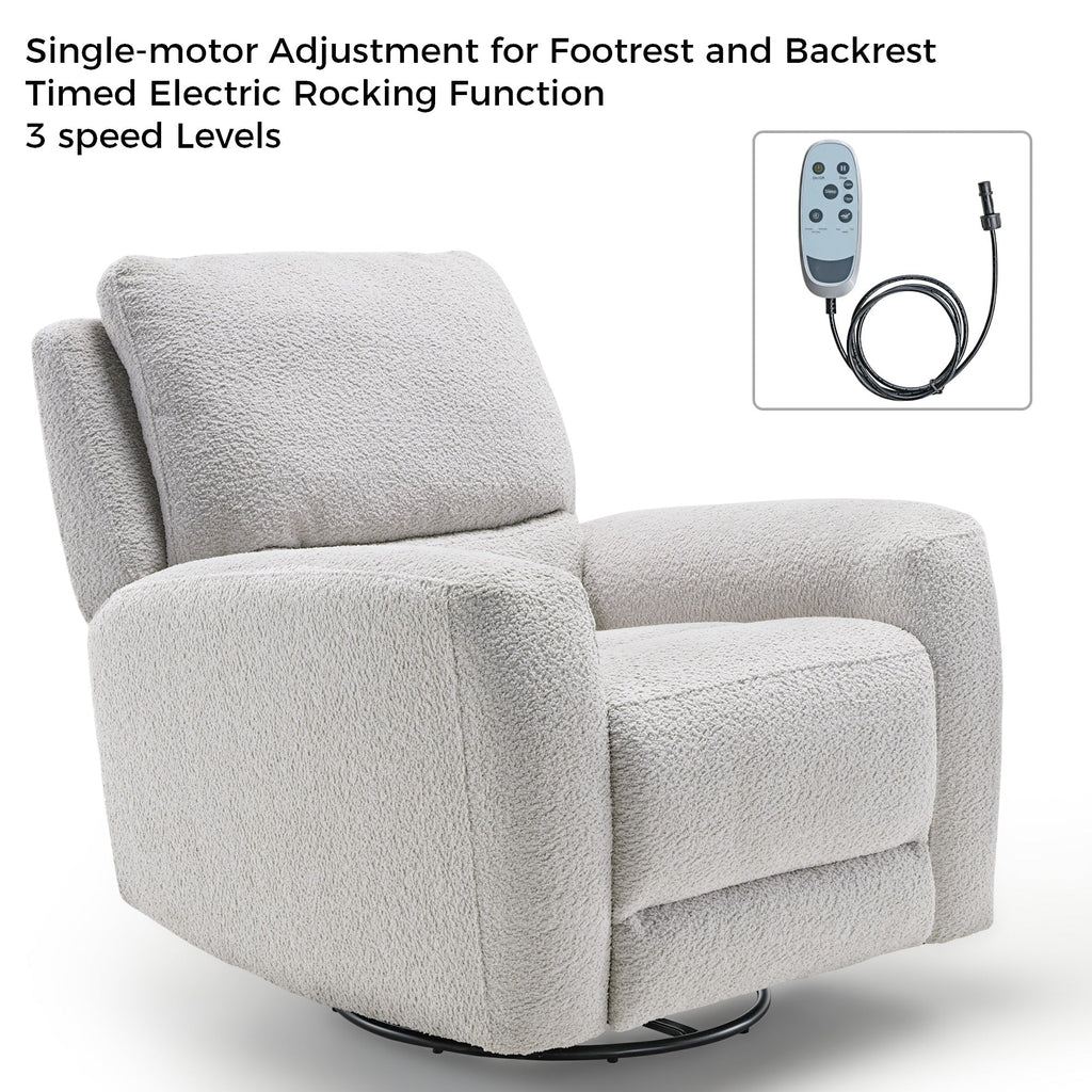 Mona, Electric Rocking Swivel Recliner
