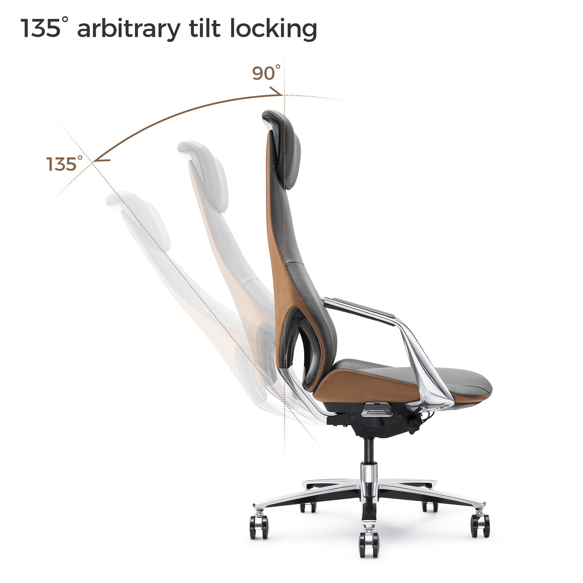 OC22, Genuine Leather Executive Office Chair