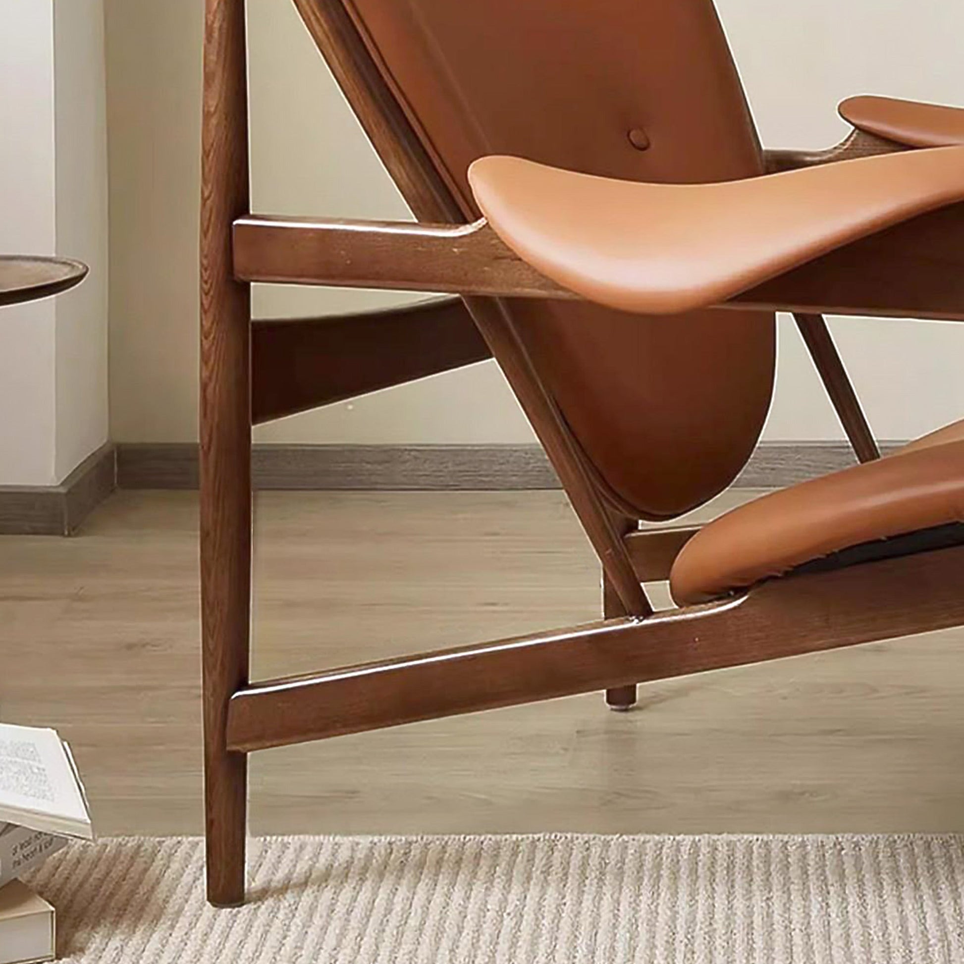 Dakota, Microfiber Leather Comfort Lounge Chair, Brown