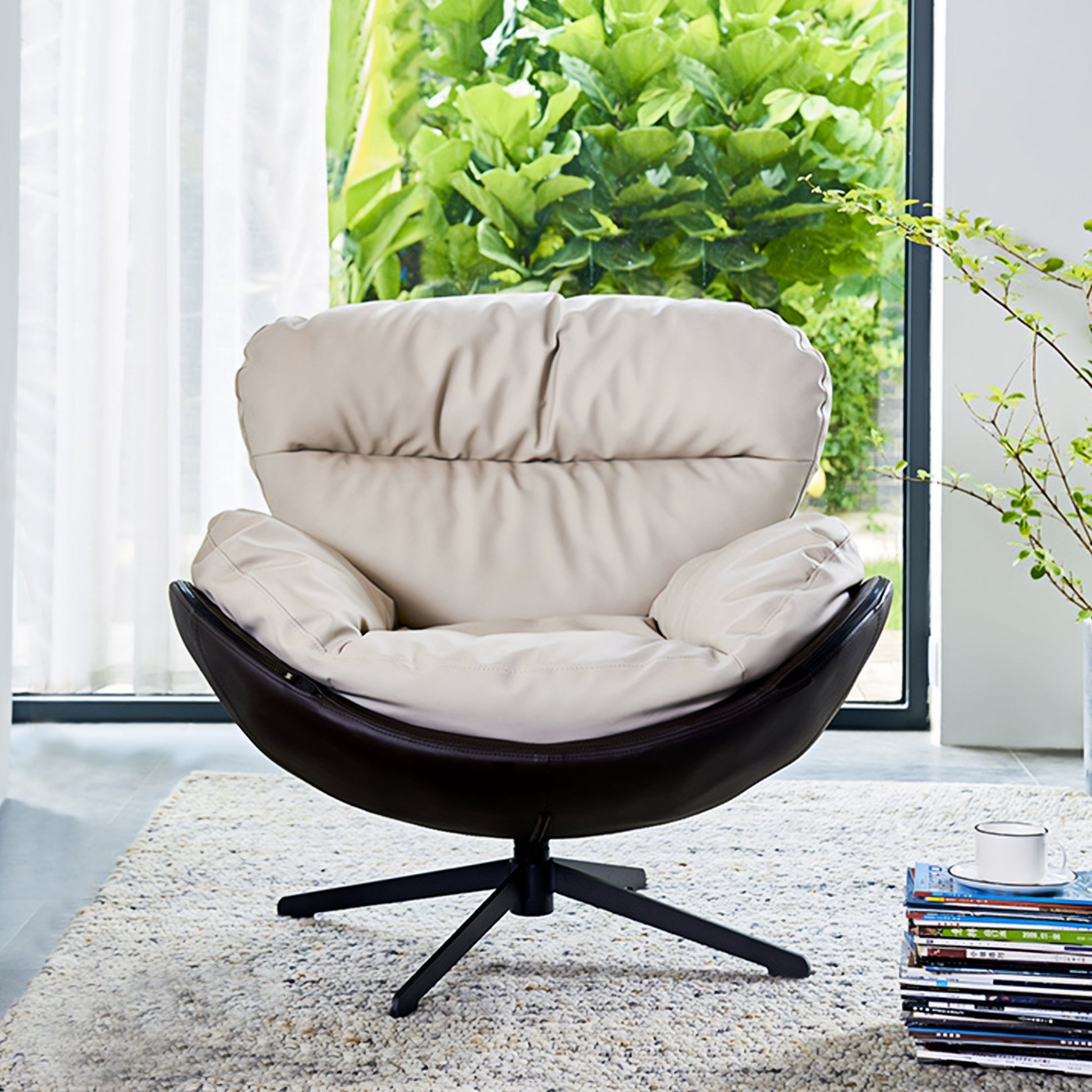 Alexia, Swivel Lounge Chair, Gray