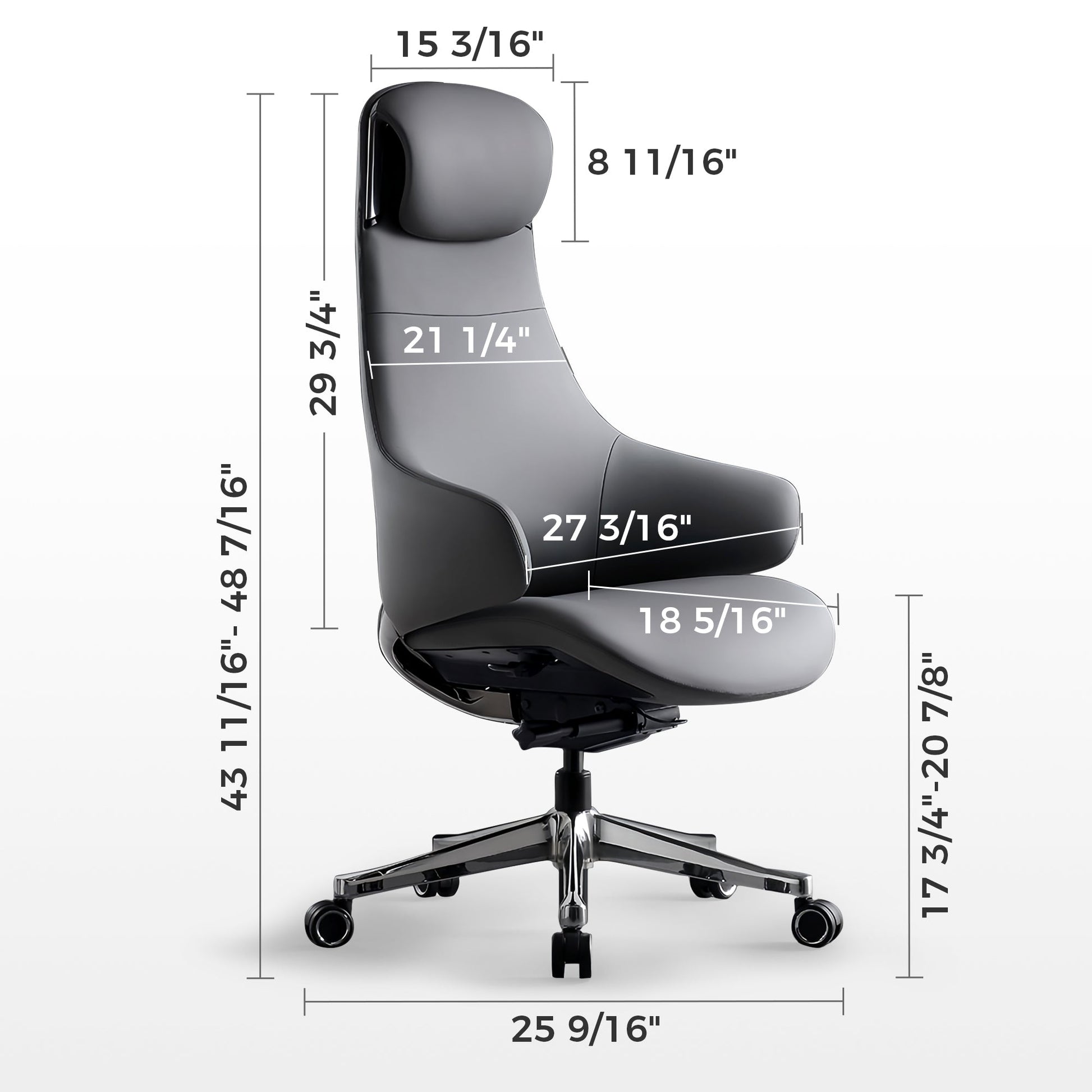 OC28, Genuine Leather Executive Office Chair