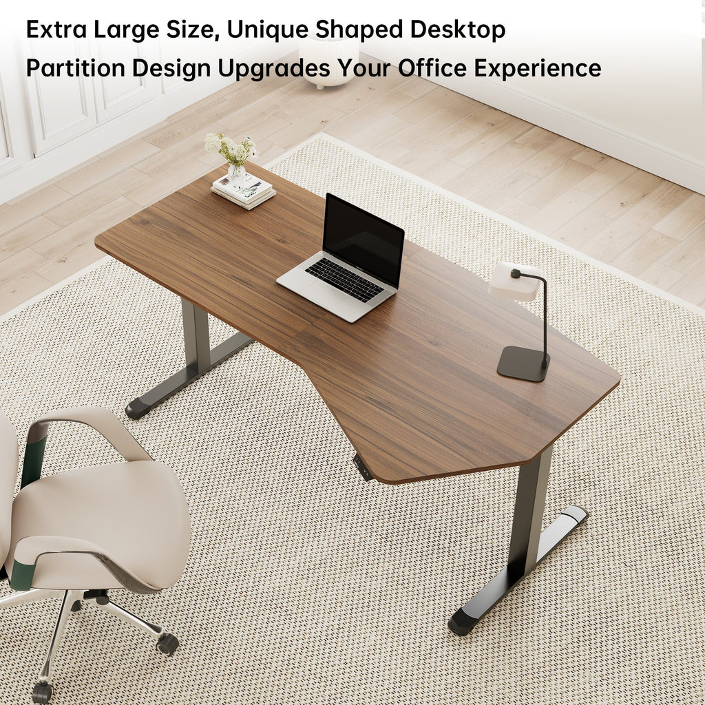 70x29 Unique Shape Office Standing Desk