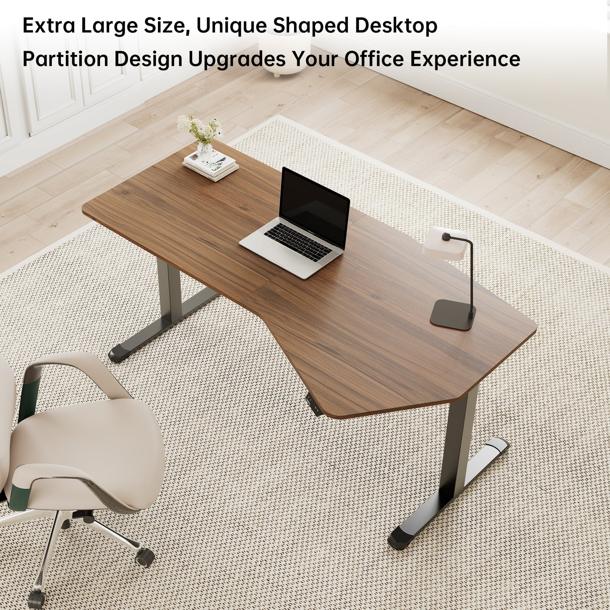 70x29 Unique Shape Office Standing Desk