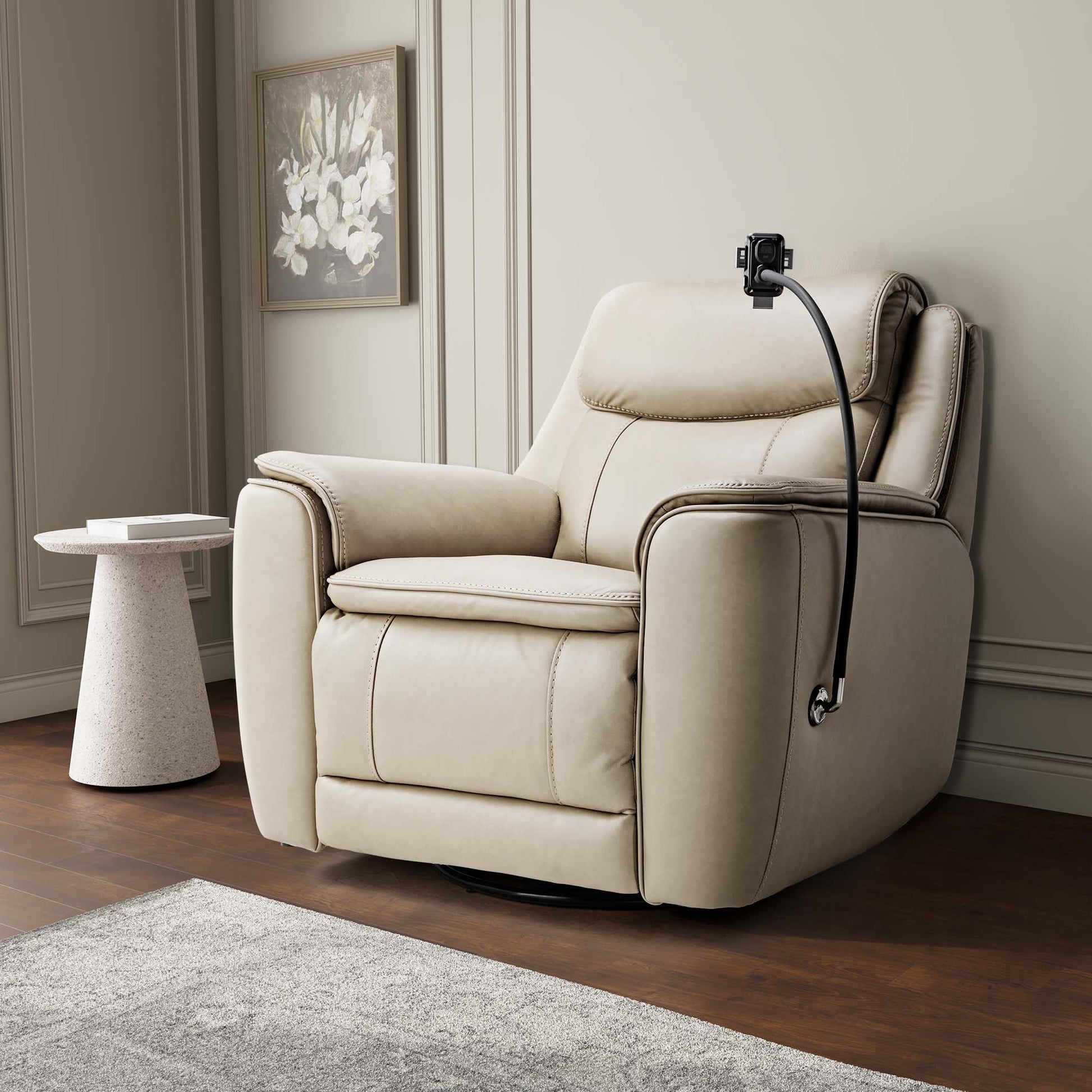Carter, Electric Rocking Swivel Recliner Chair