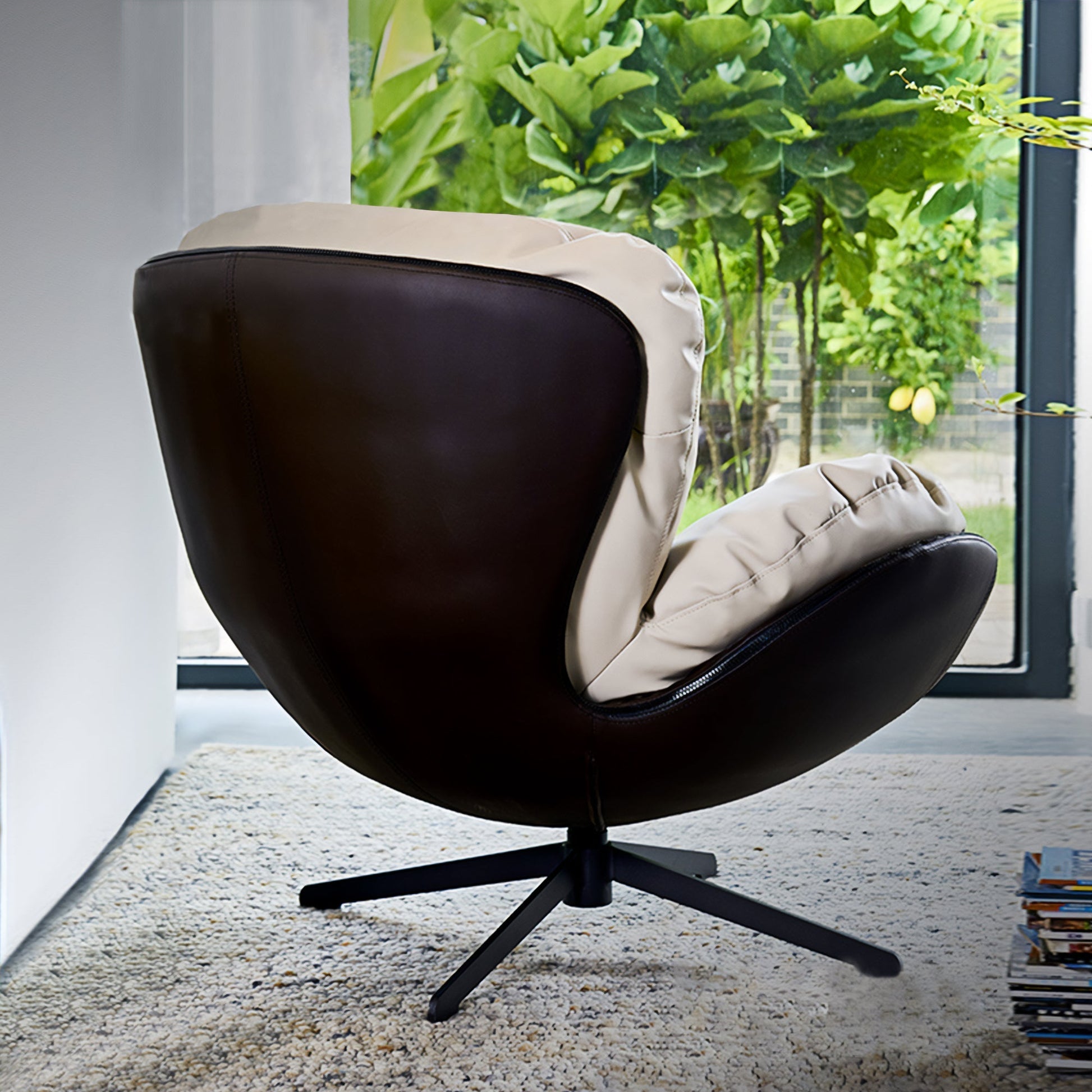 Alexia, Swivel Lounge Chair, Gray