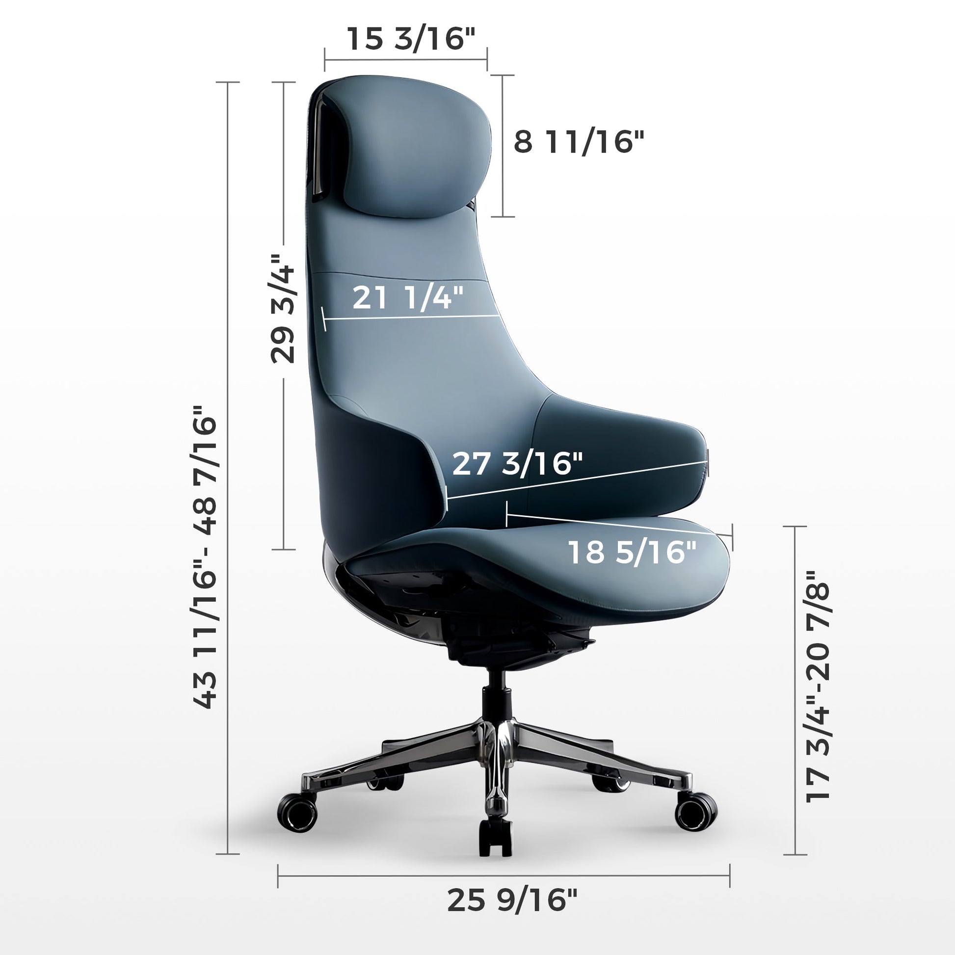 OC28, Genuine Leather Executive Office Chair