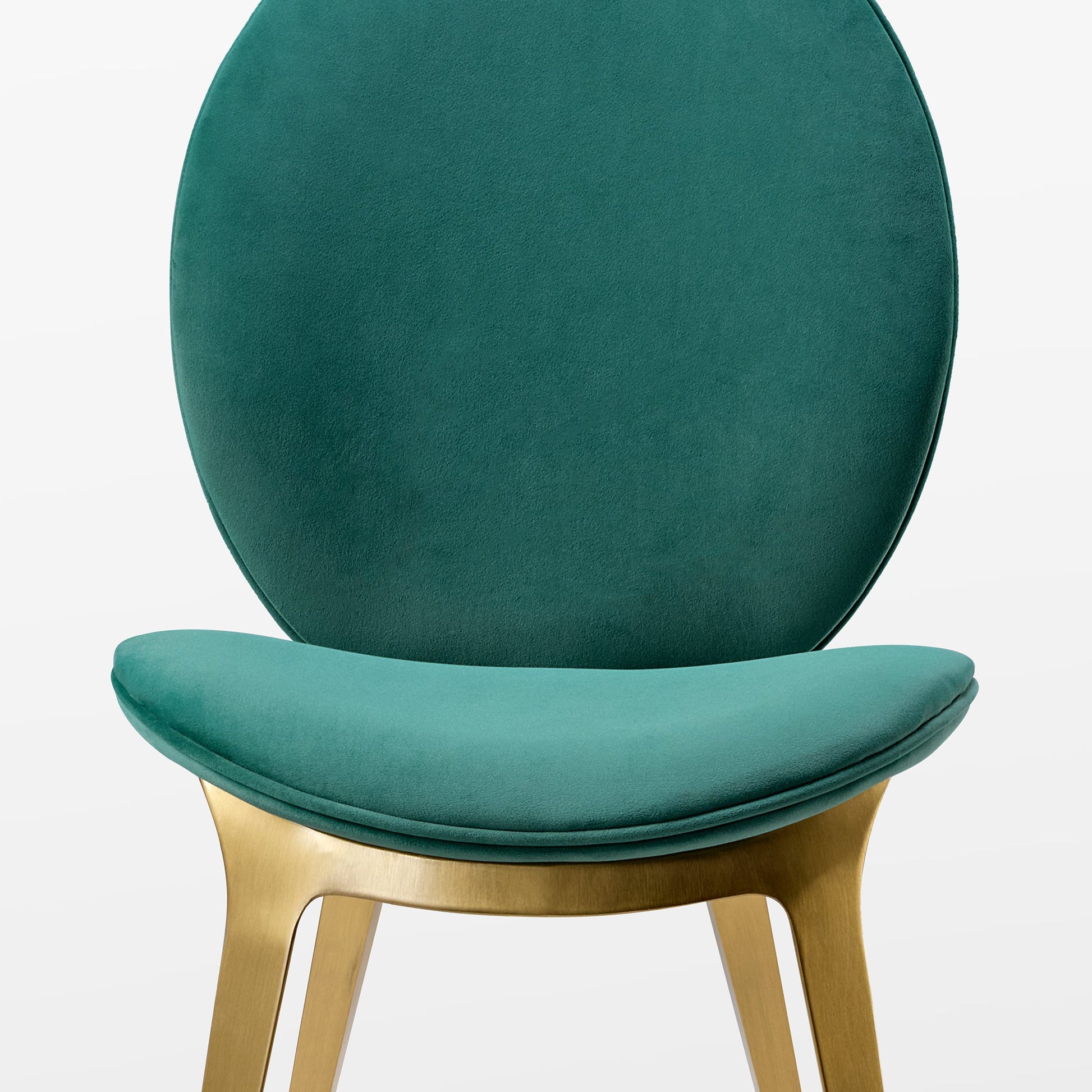 Light Luxury Vintage Dining Chair Set of 2,  Green