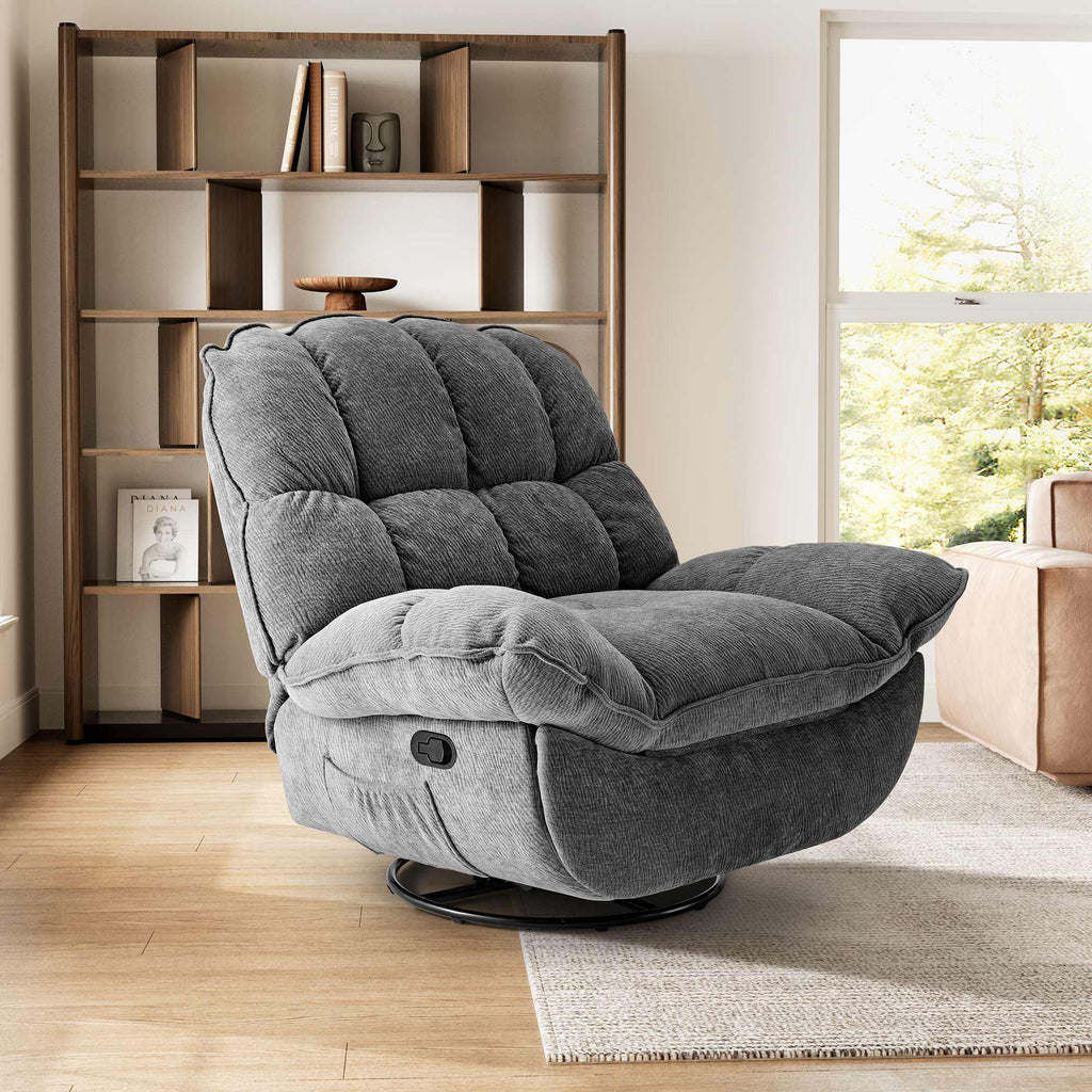 Grayson, Manual Recliner Chair Rocking Swivel with Storage
