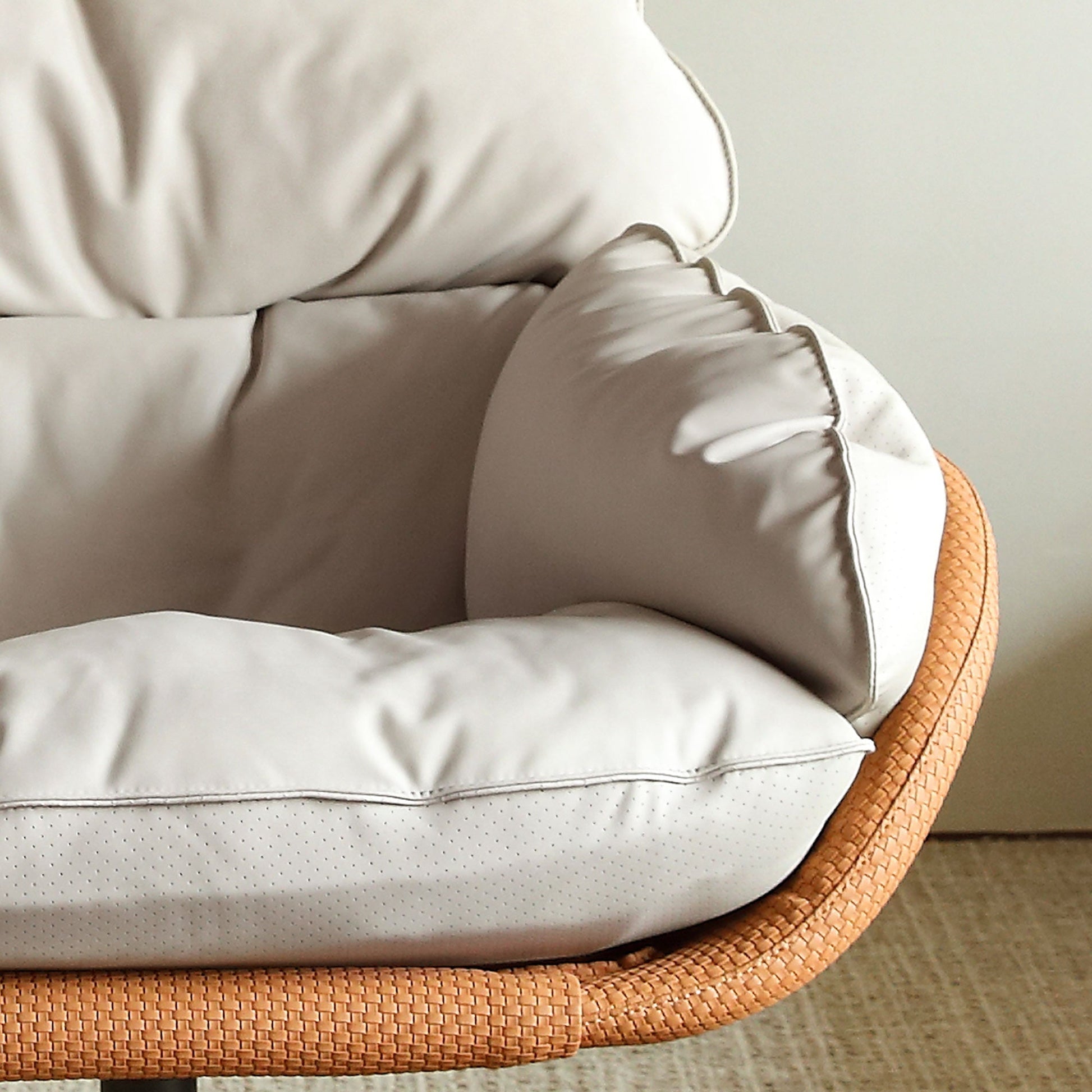 Todd, Swivel Armchair with High Back Lounge Chair