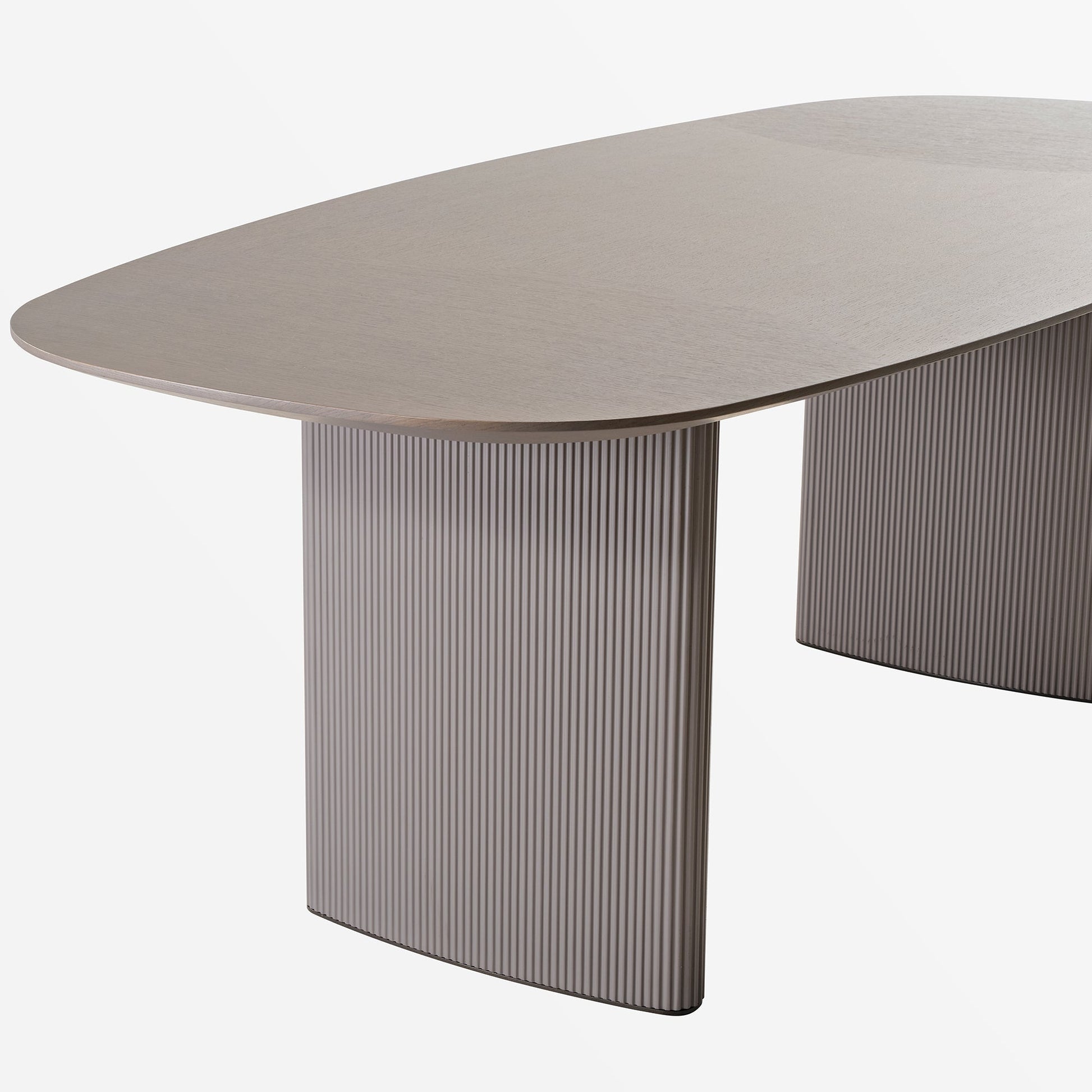 86" Modern Oval Dining Table set for 6, Gray